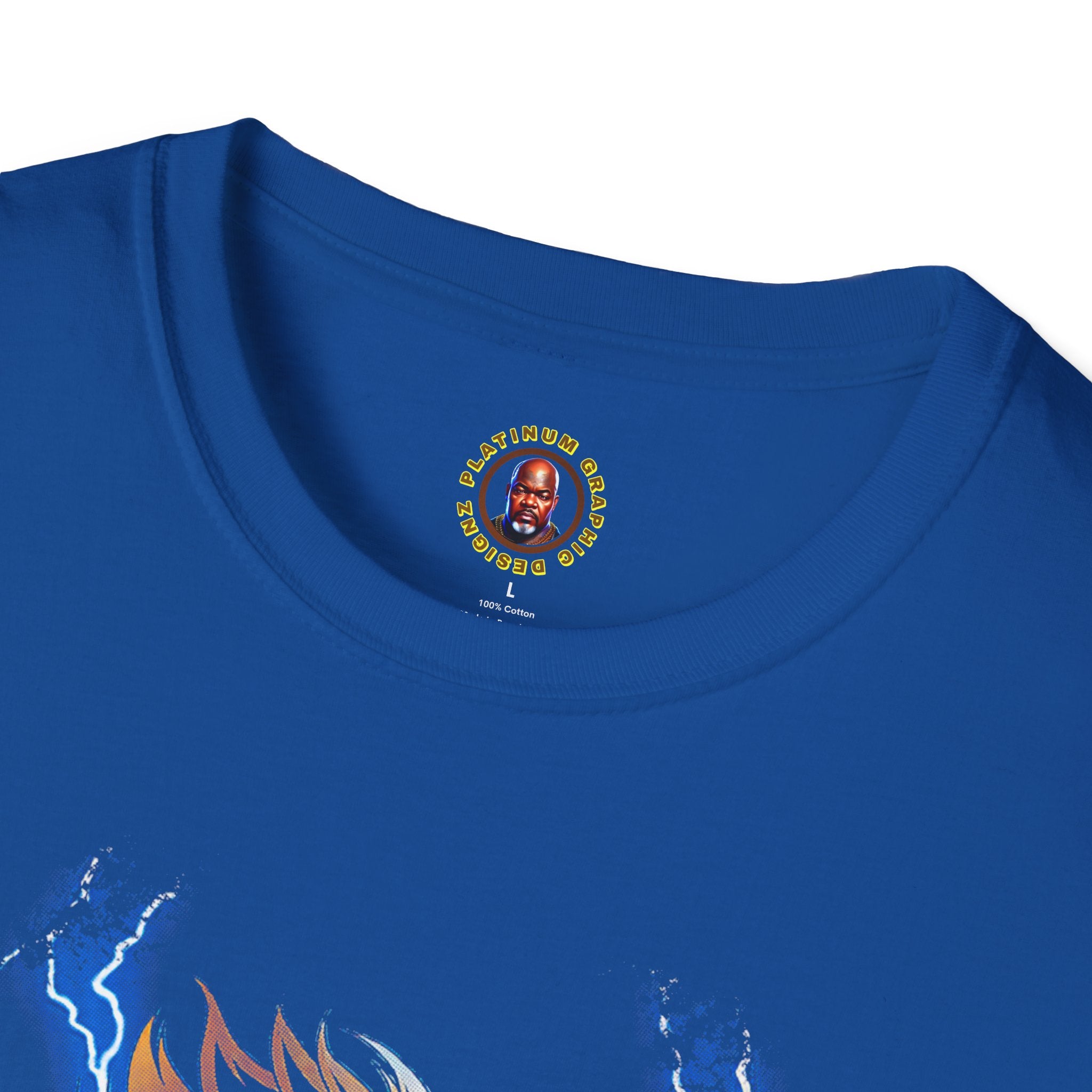 Electric Anime Fighter T-Shirt — Lightning Power Graphic Tee
