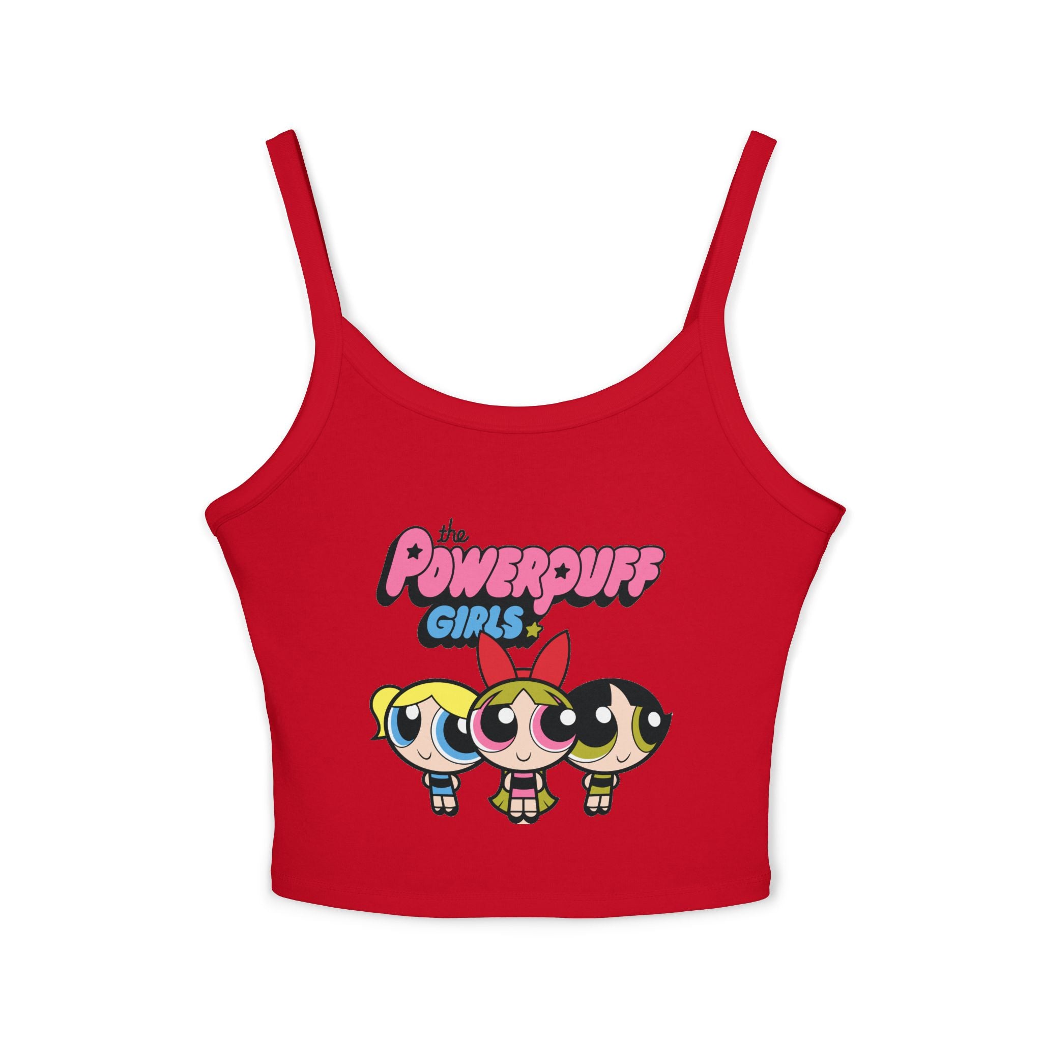 Powerpuff Girls Crop Tank Top — Cute Retro Cartoon Graphic
