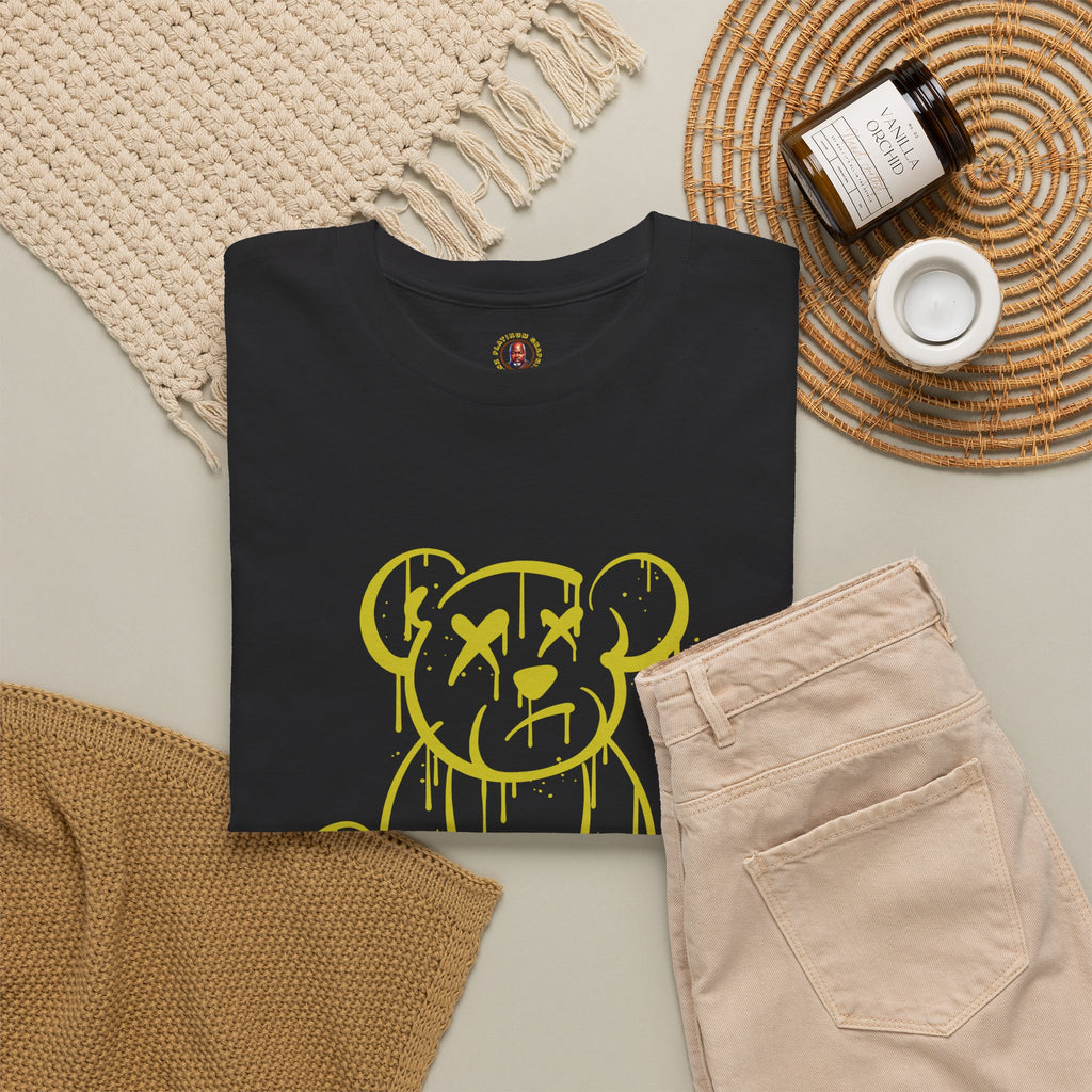 Graphic Tee - Dripping Teddy Bear "ZERO" Streetwear Shirt