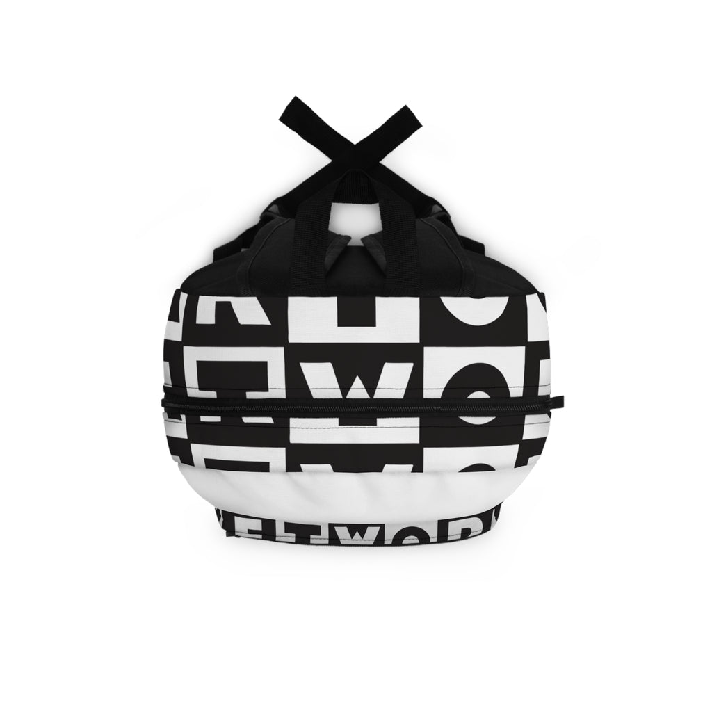 Cartoon Network Black & White Logo Backpack — Retro TV Logo School Bag