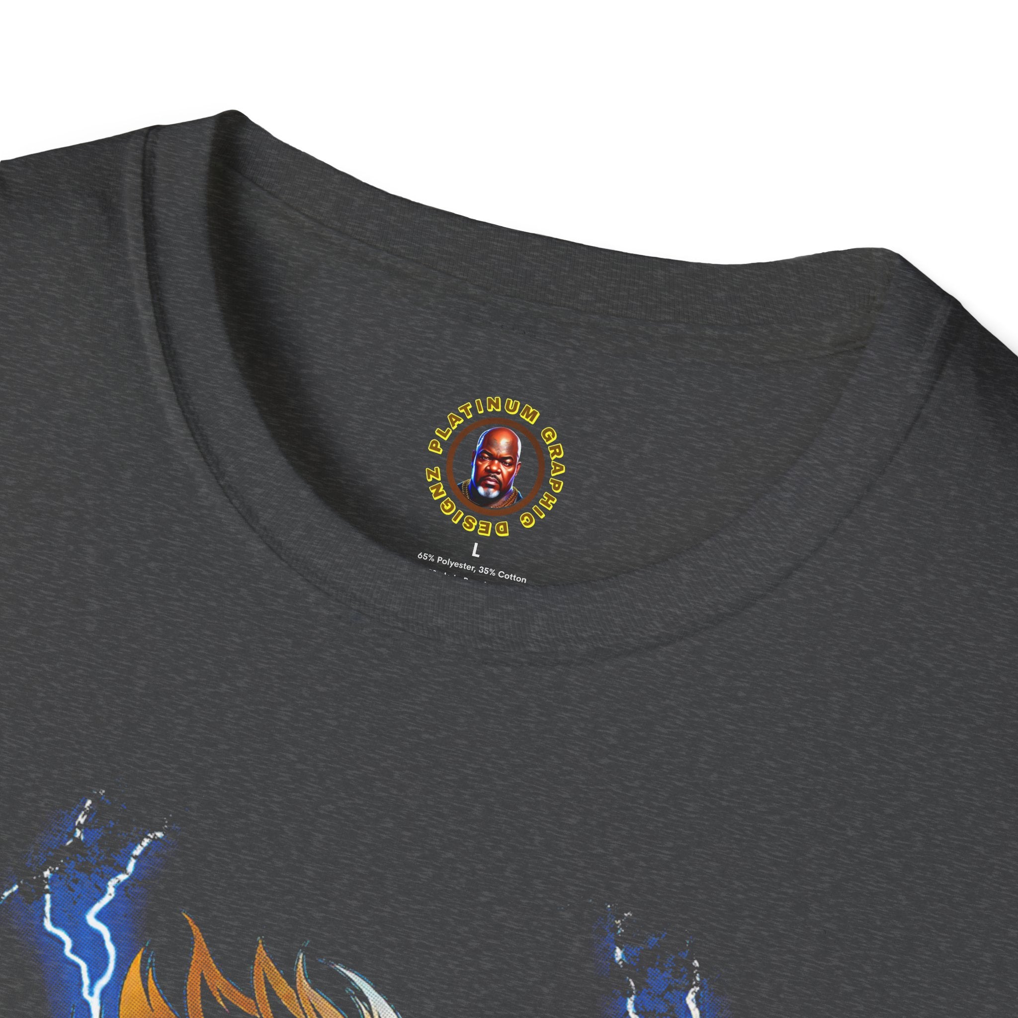 Electric Anime Fighter T-Shirt — Lightning Power Graphic Tee