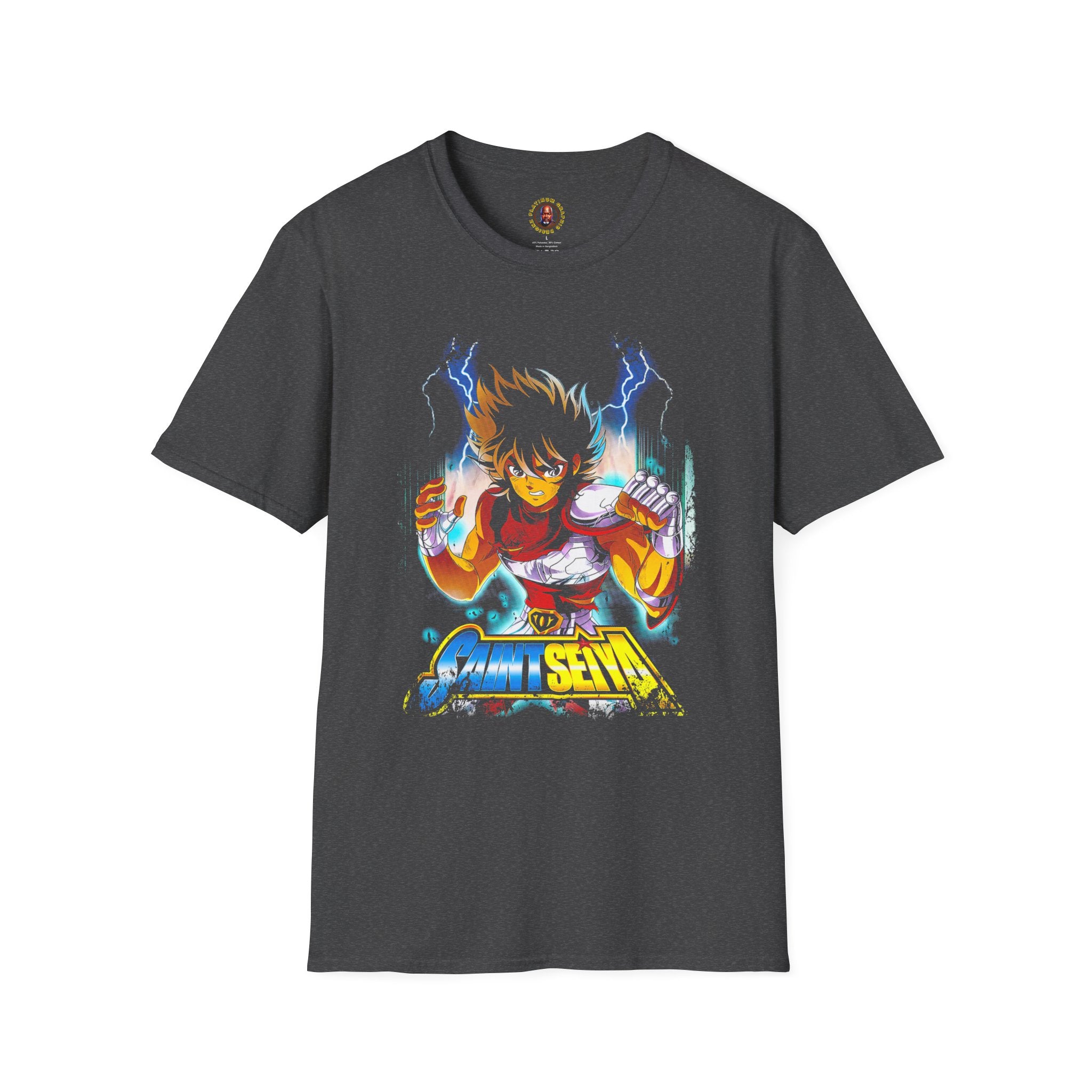 Electric Anime Fighter T-Shirt — Lightning Power Graphic Tee