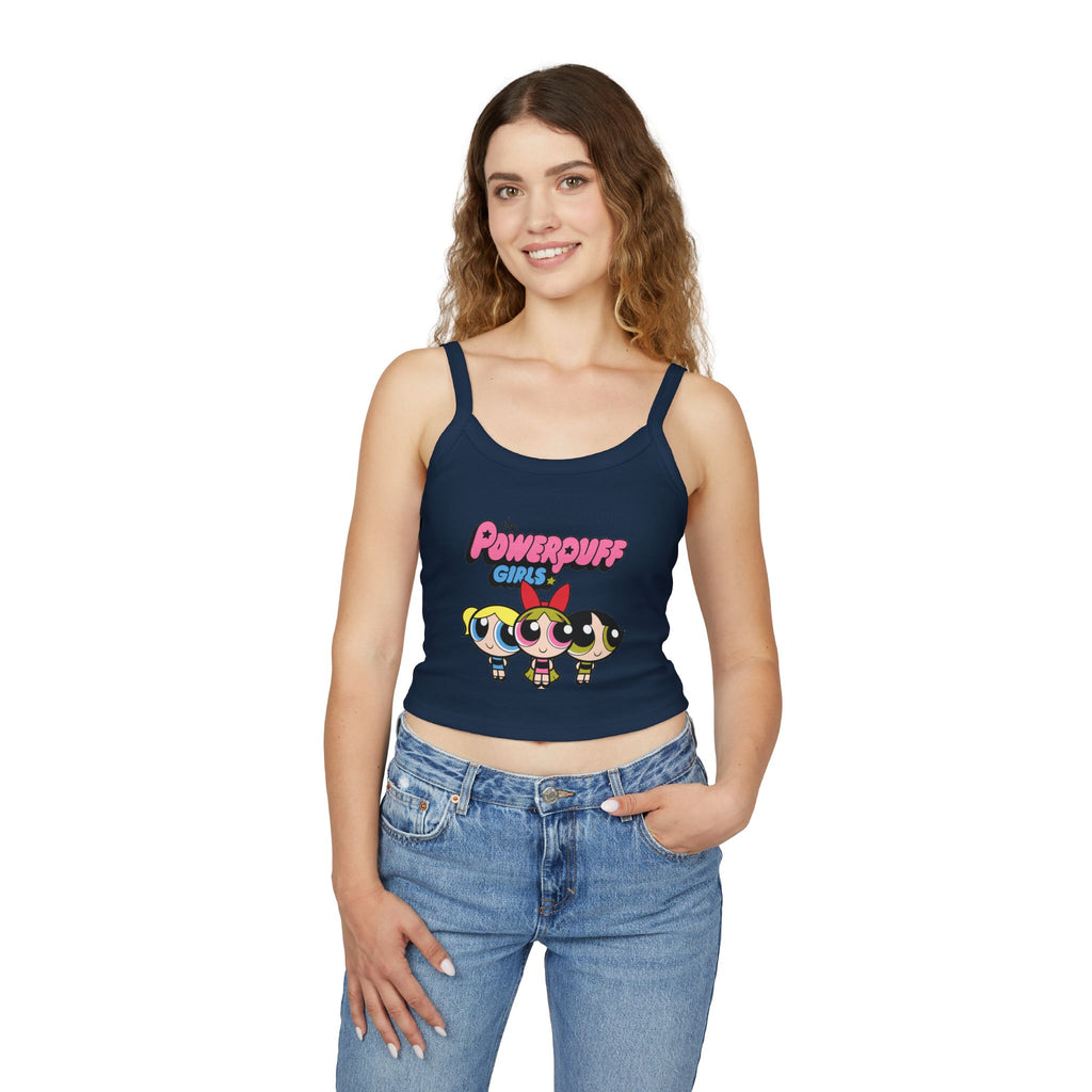 Powerpuff Girls Crop Tank Top — Cute Retro Cartoon Graphic