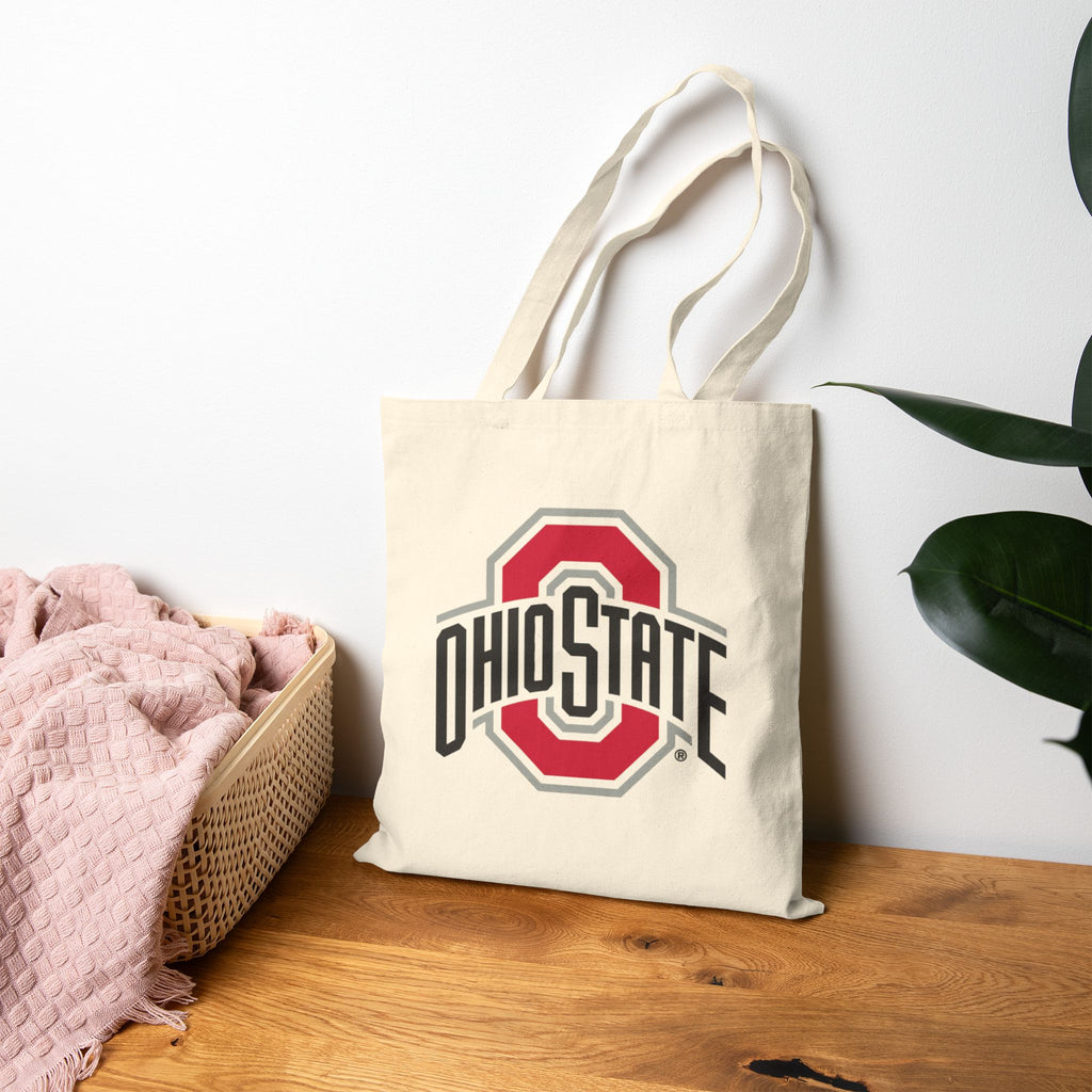 College & University Cotton Canvas Tote Bag — Natural Campus Market Tote