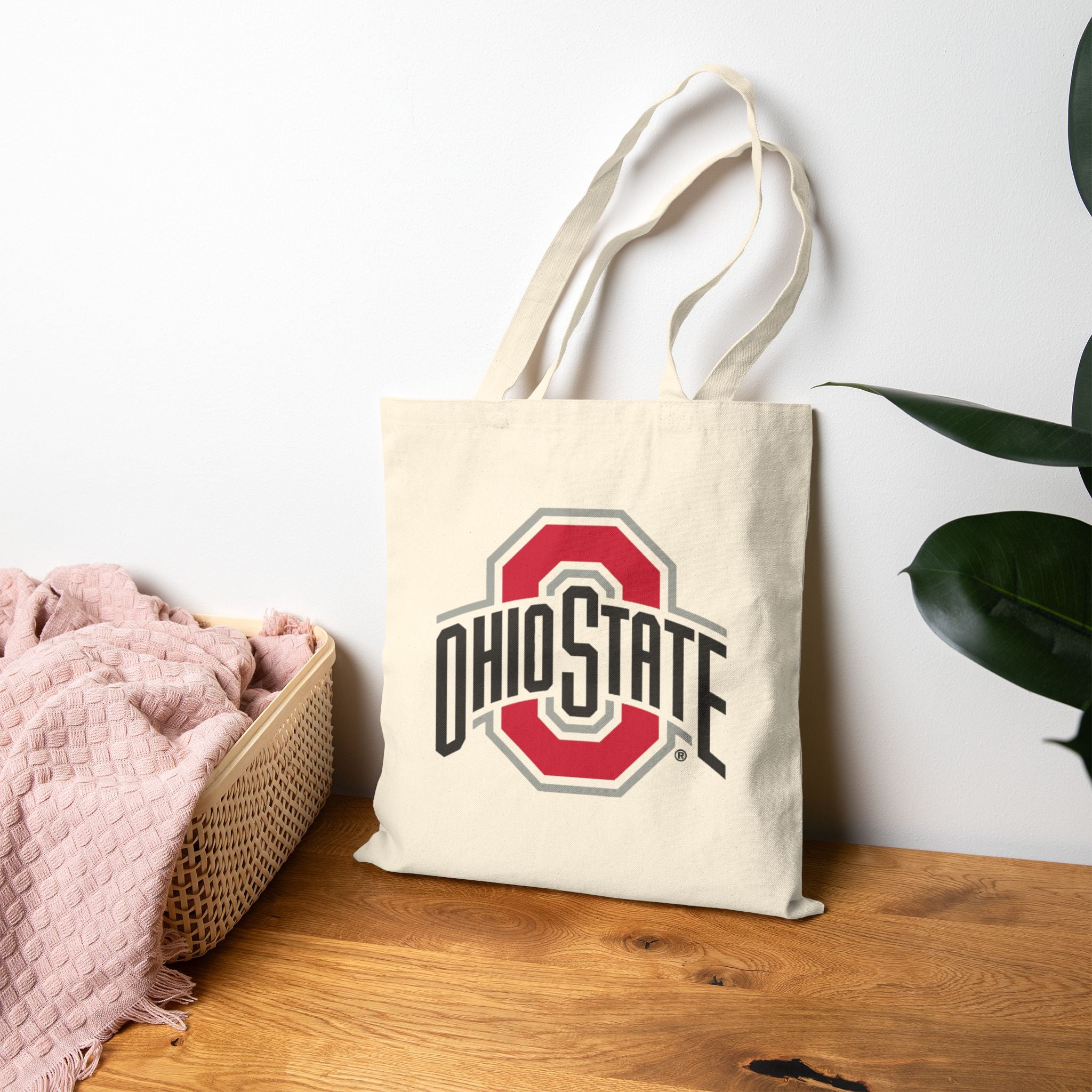 College & University Cotton Canvas Tote Bag — Natural Campus Market Tote