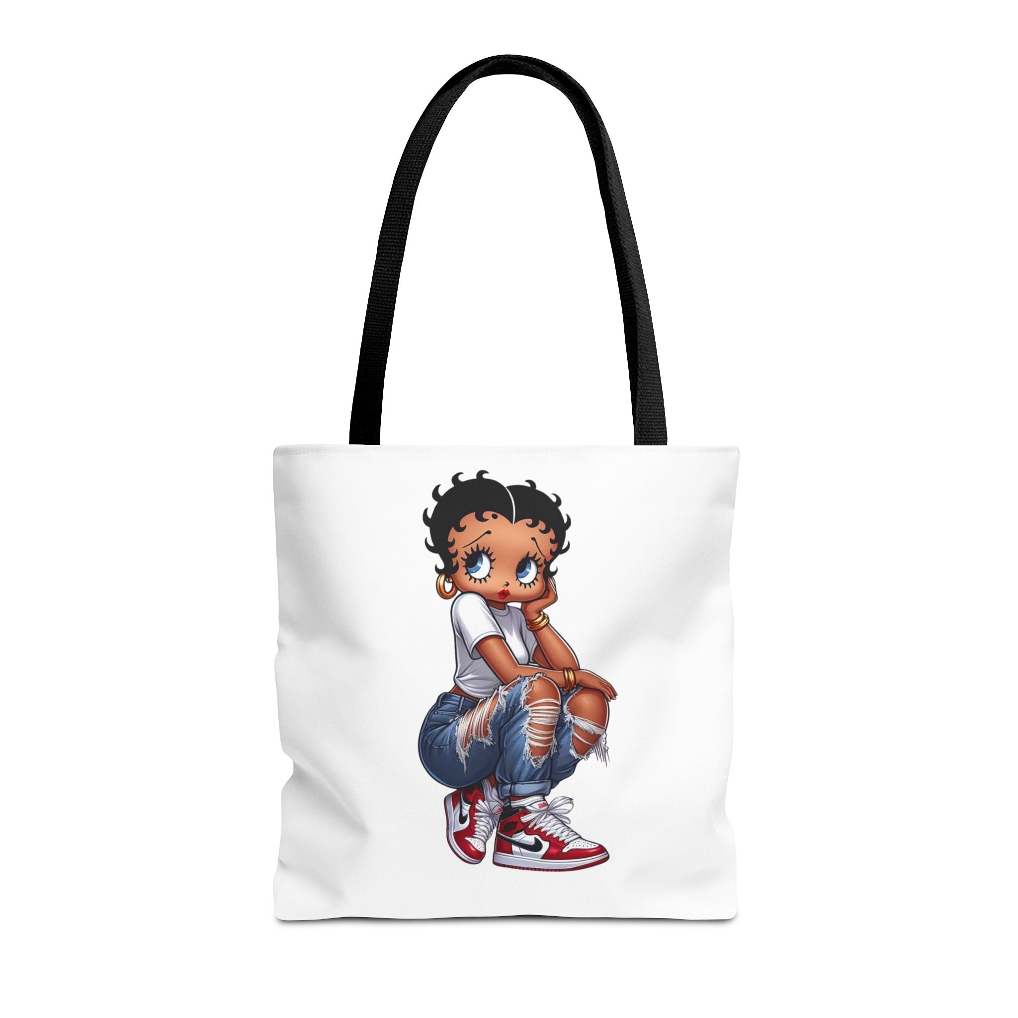 Betty Boop Style Tote Bag — Retro Pin-Up Cartoon Design