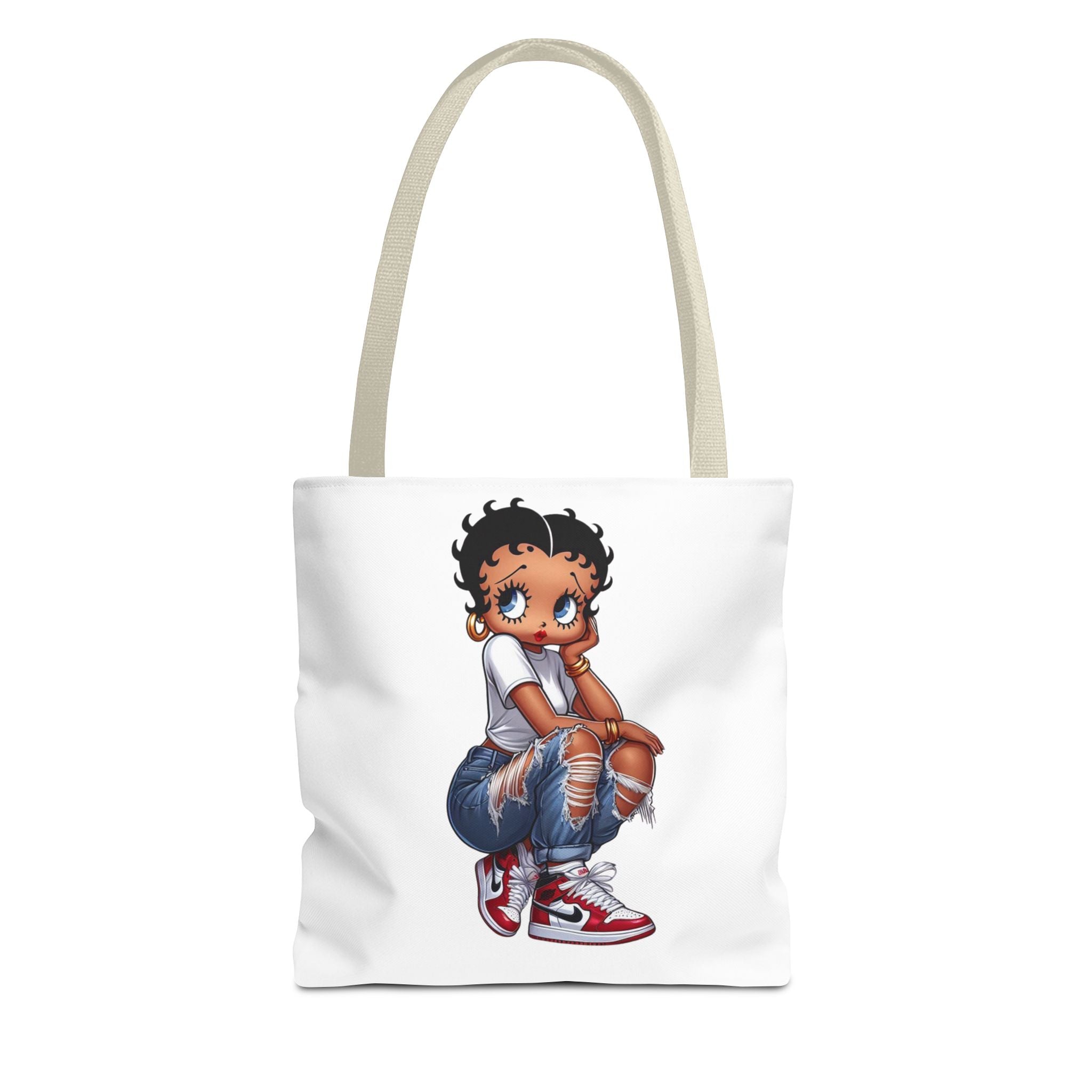 Betty Boop Style Tote Bag — Retro Pin-Up Cartoon Design