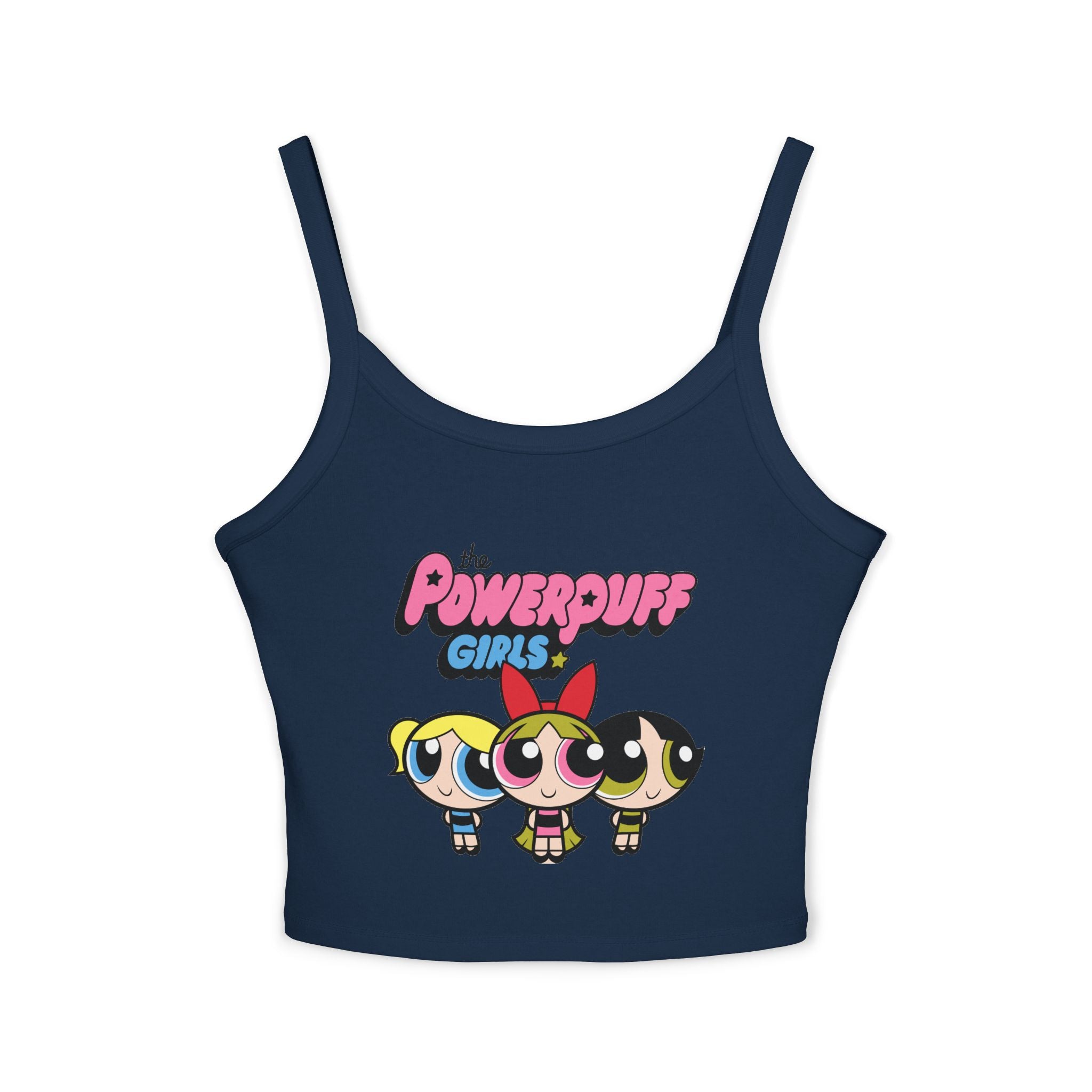 Powerpuff Girls Crop Tank Top — Cute Retro Cartoon Graphic