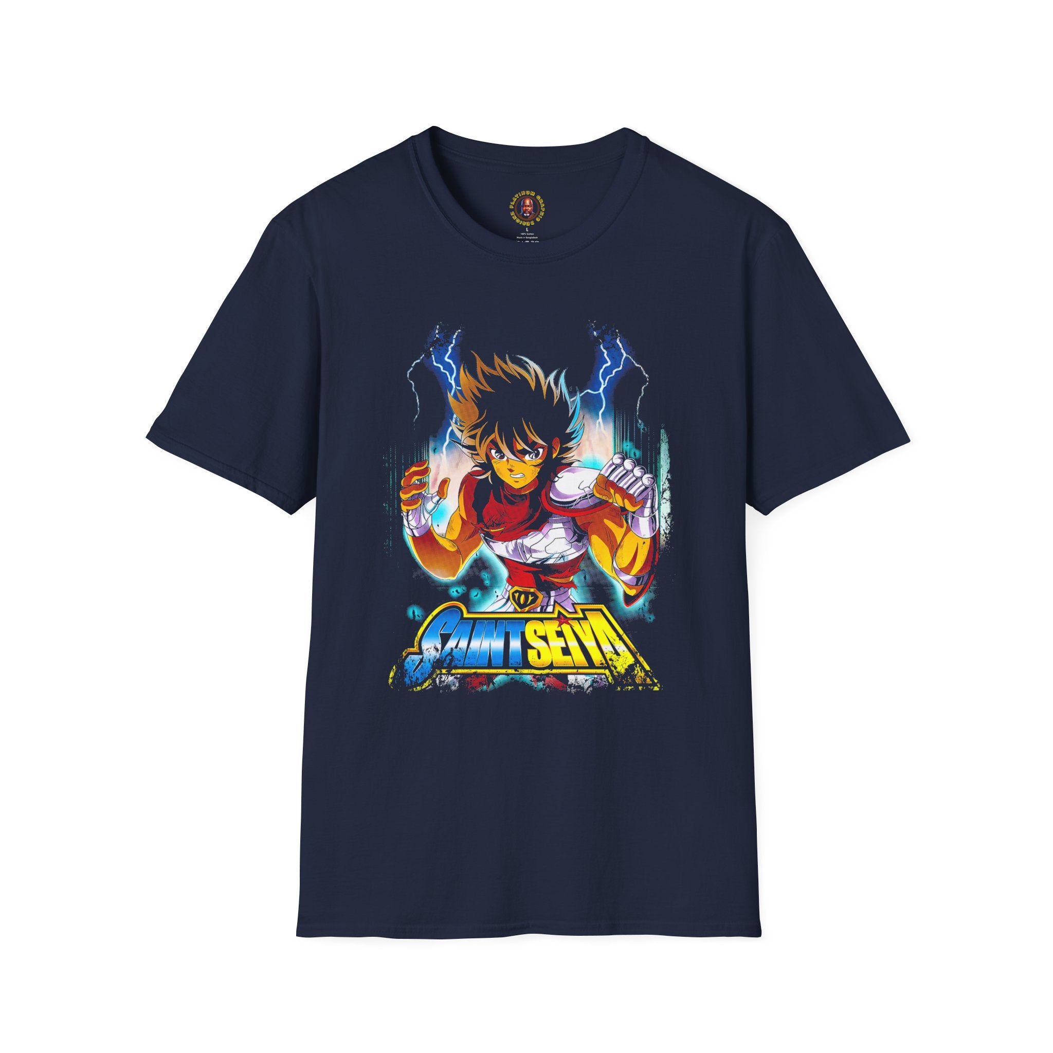 Electric Anime Fighter T-Shirt — Lightning Power Graphic Tee