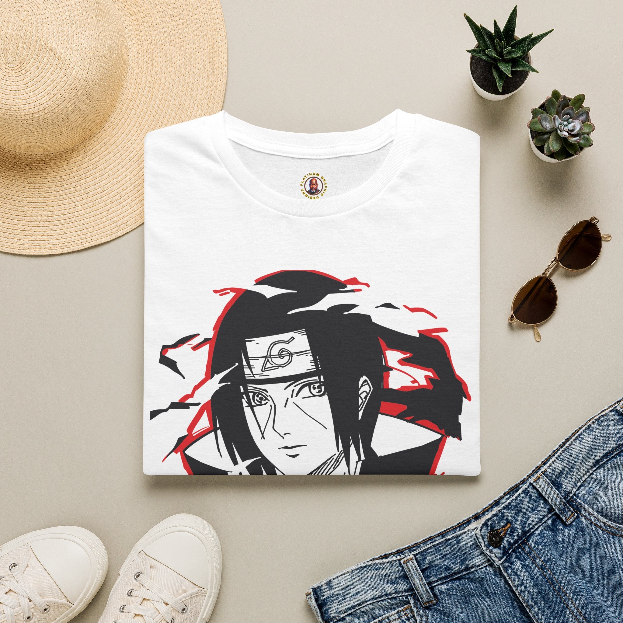 Itachi Uchiha Anime Graphic T-Shirt — Naruto Ninja Itachi Design