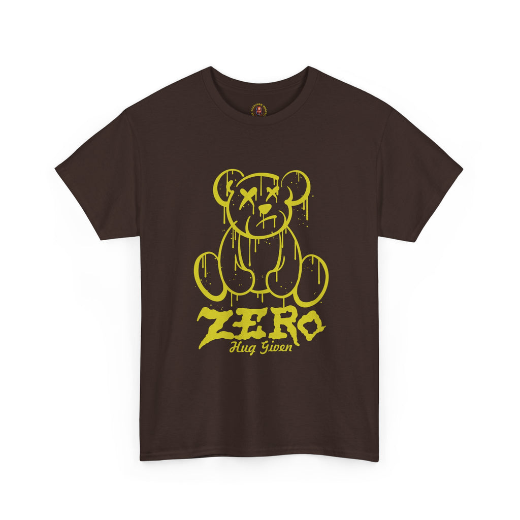 Graphic Tee - Dripping Teddy Bear "ZERO" Streetwear Shirt