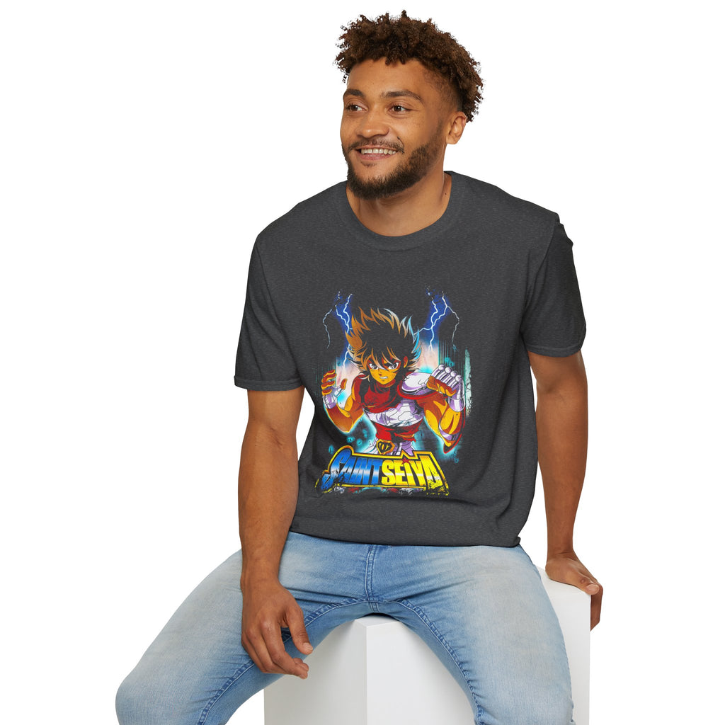 Electric Anime Fighter T-Shirt — Lightning Power Graphic Tee