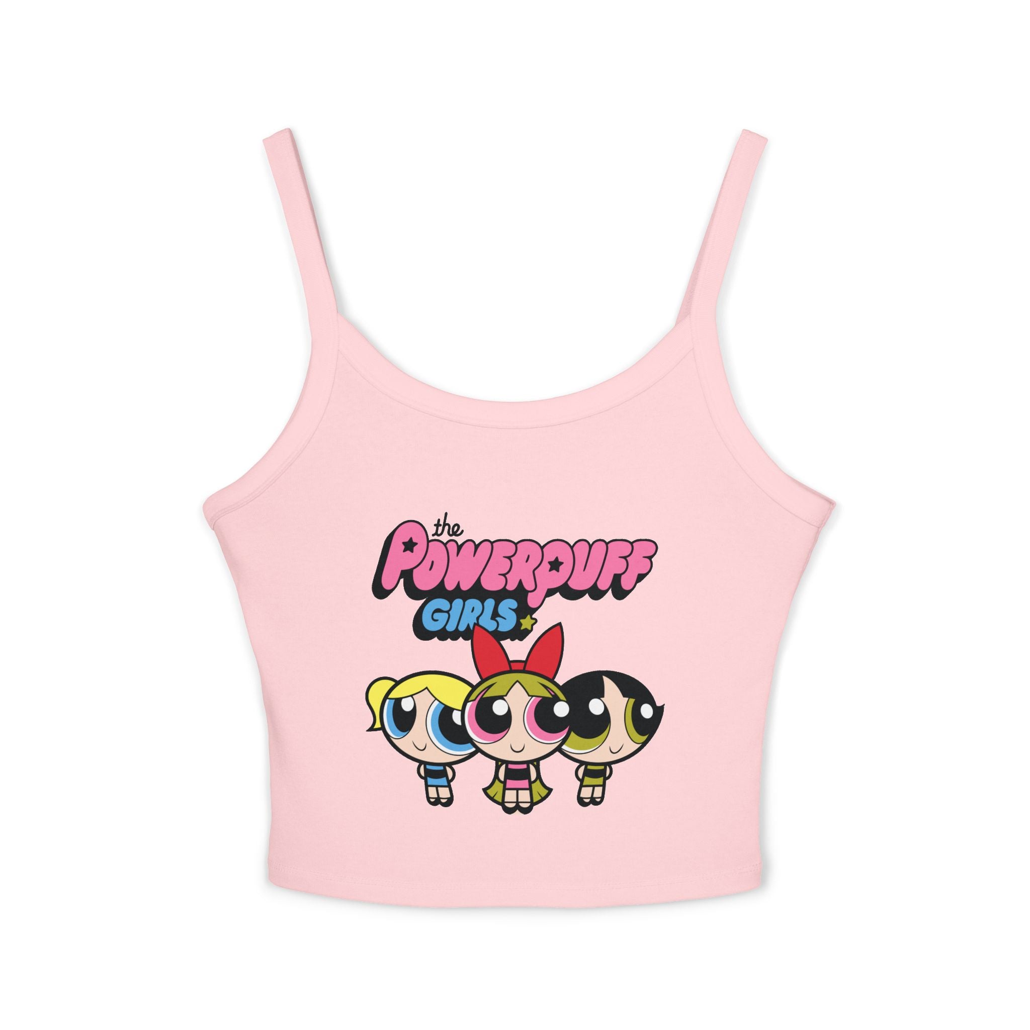 Powerpuff Girls Crop Tank Top — Cute Retro Cartoon Graphic