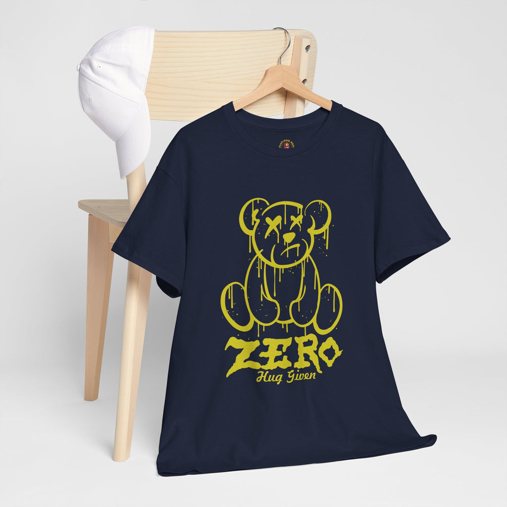 Graphic Tee - Dripping Teddy Bear "ZERO" Streetwear Shirt