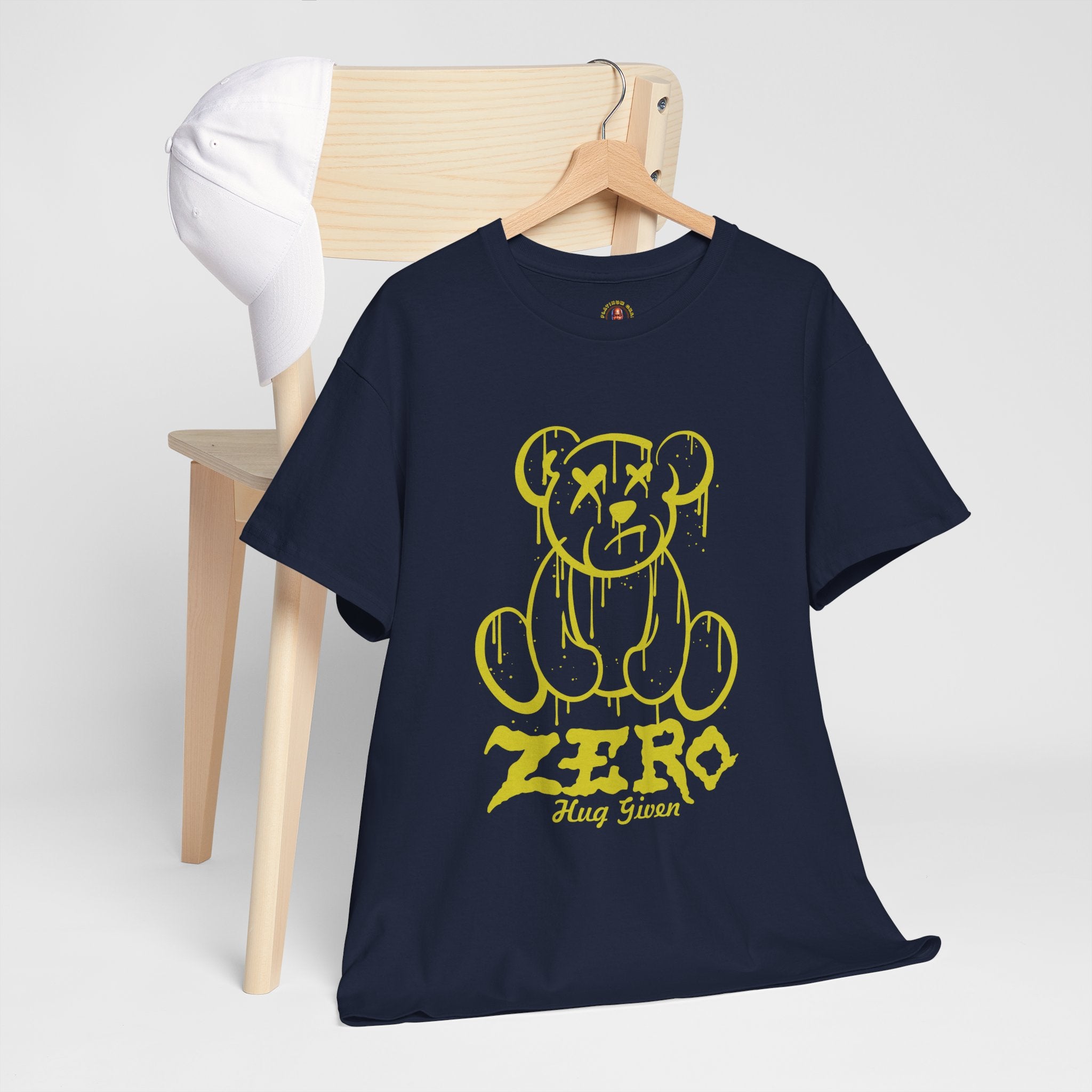 Graphic Tee - Dripping Teddy Bear "ZERO" Streetwear Shirt