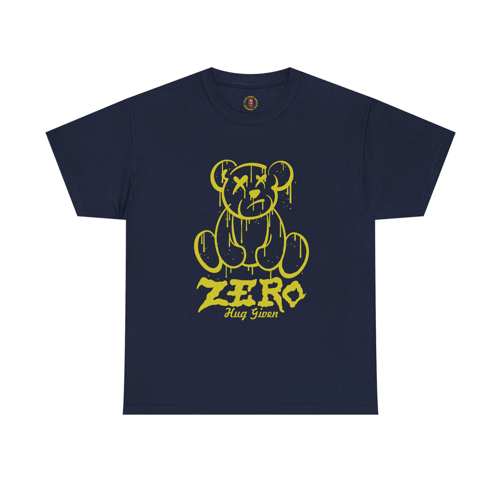 Graphic Tee - Dripping Teddy Bear "ZERO" Streetwear Shirt