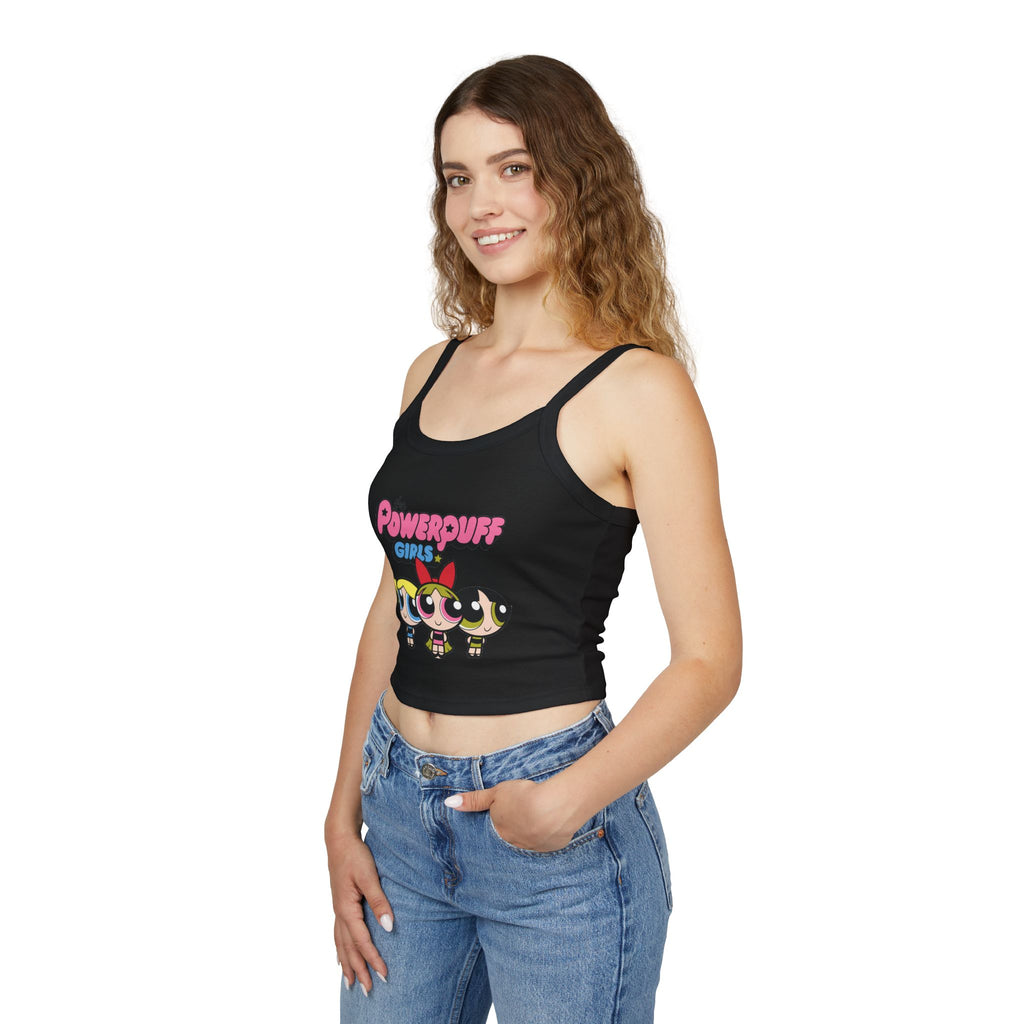 Powerpuff Girls Crop Tank Top — Cute Retro Cartoon Graphic