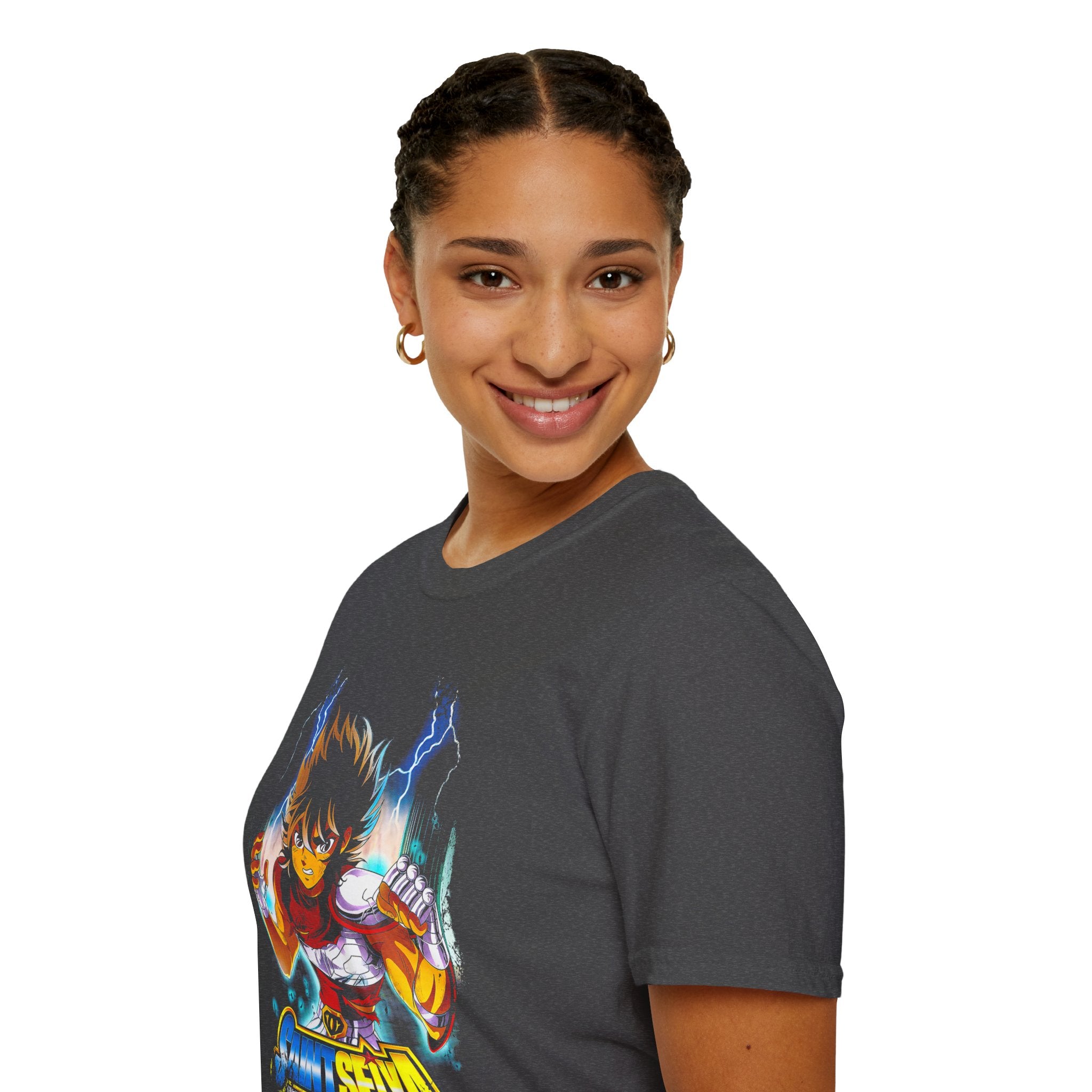 Electric Anime Fighter T-Shirt — Lightning Power Graphic Tee