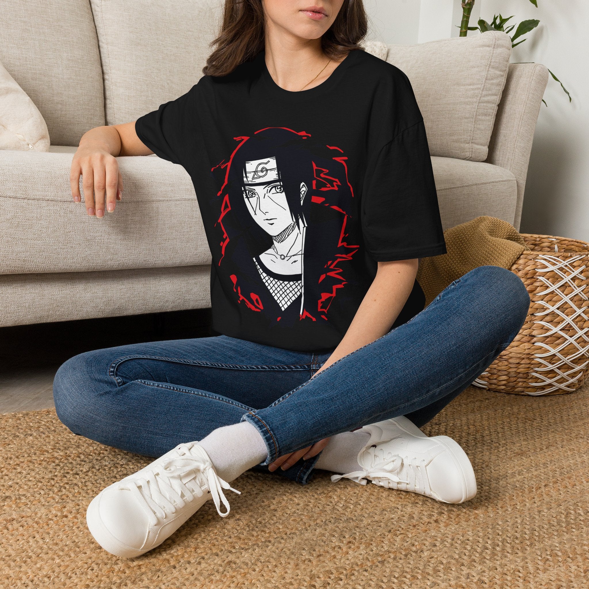 Itachi Uchiha Anime Graphic T-Shirt — Naruto Ninja Itachi Design