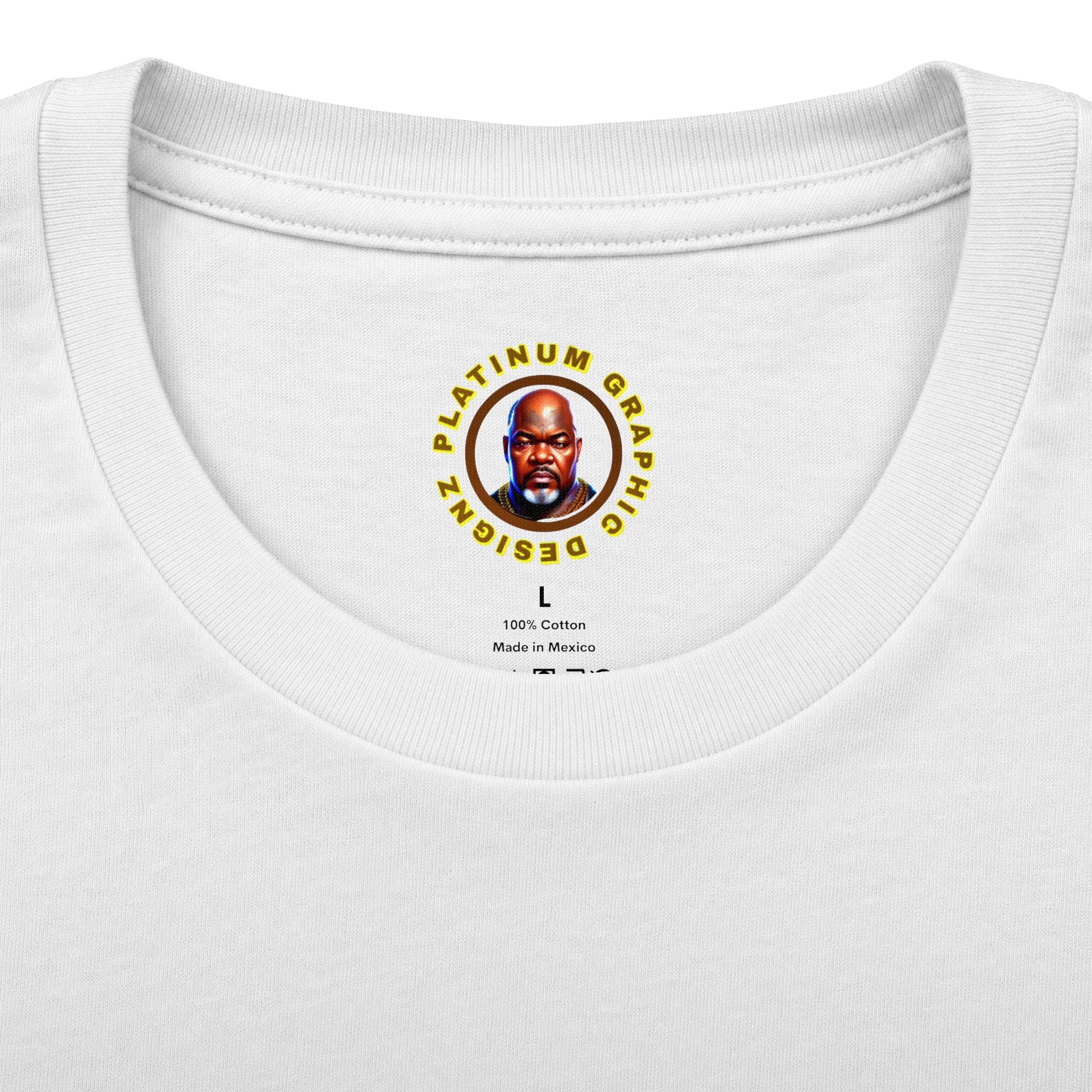 Graphic Tee — Retro Cartoon Character with 'Bitch' Streetwear Design