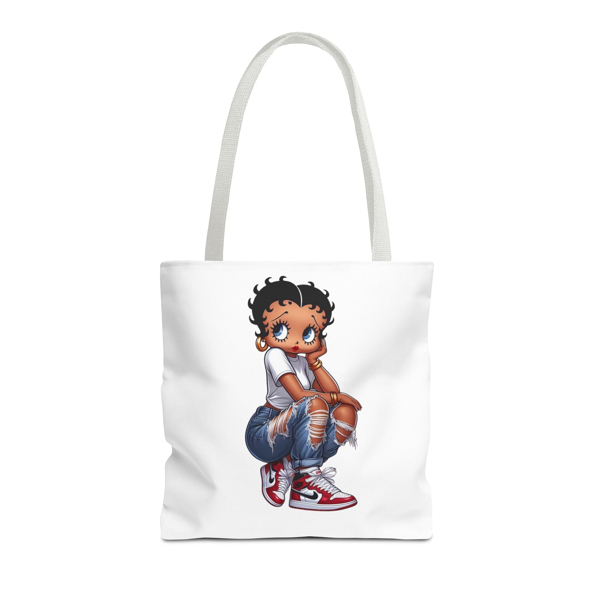 Betty Boop Style Tote Bag — Retro Pin-Up Cartoon Design