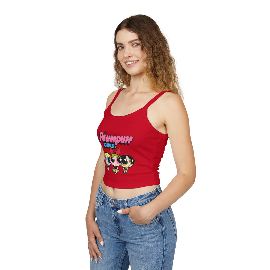 Powerpuff Girls Crop Tank Top — Cute Retro Cartoon Graphic