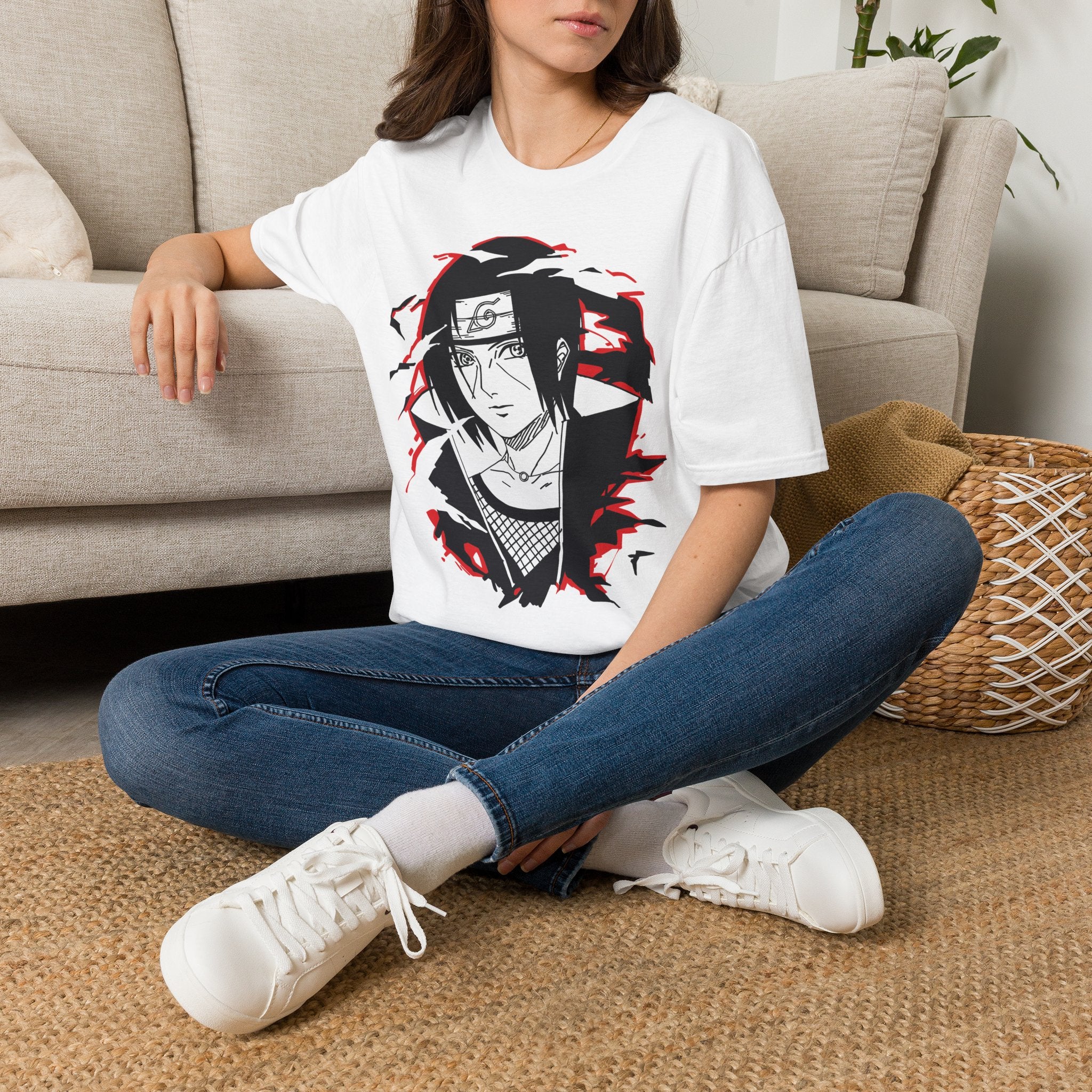 Itachi Uchiha Anime Graphic T-Shirt — Naruto Ninja Itachi Design