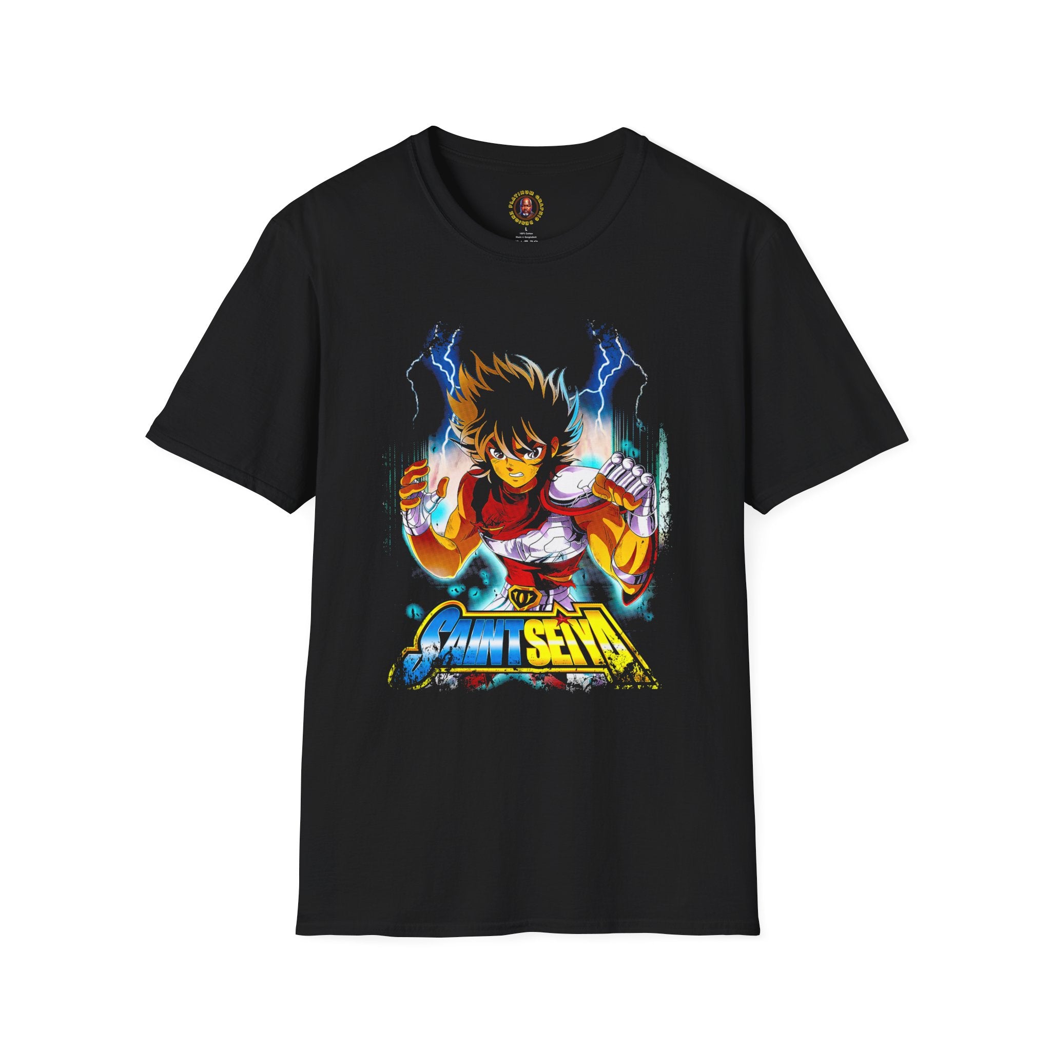 Electric Anime Fighter T-Shirt — Lightning Power Graphic Tee