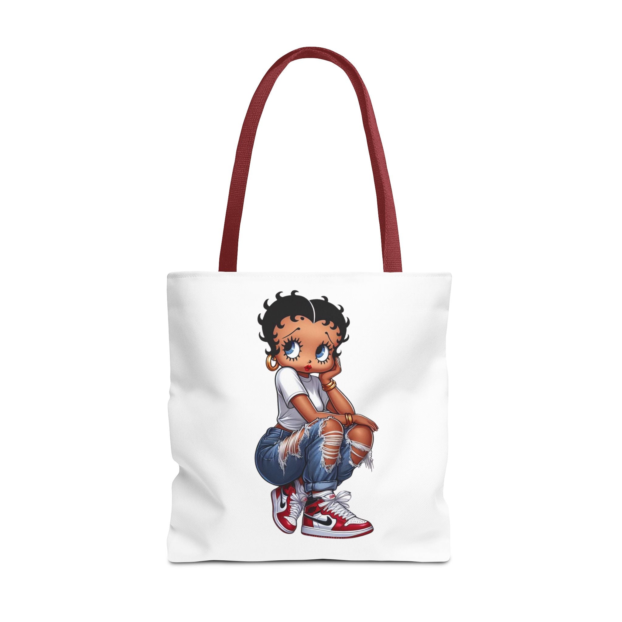 Betty Boop Style Tote Bag — Retro Pin-Up Cartoon Design