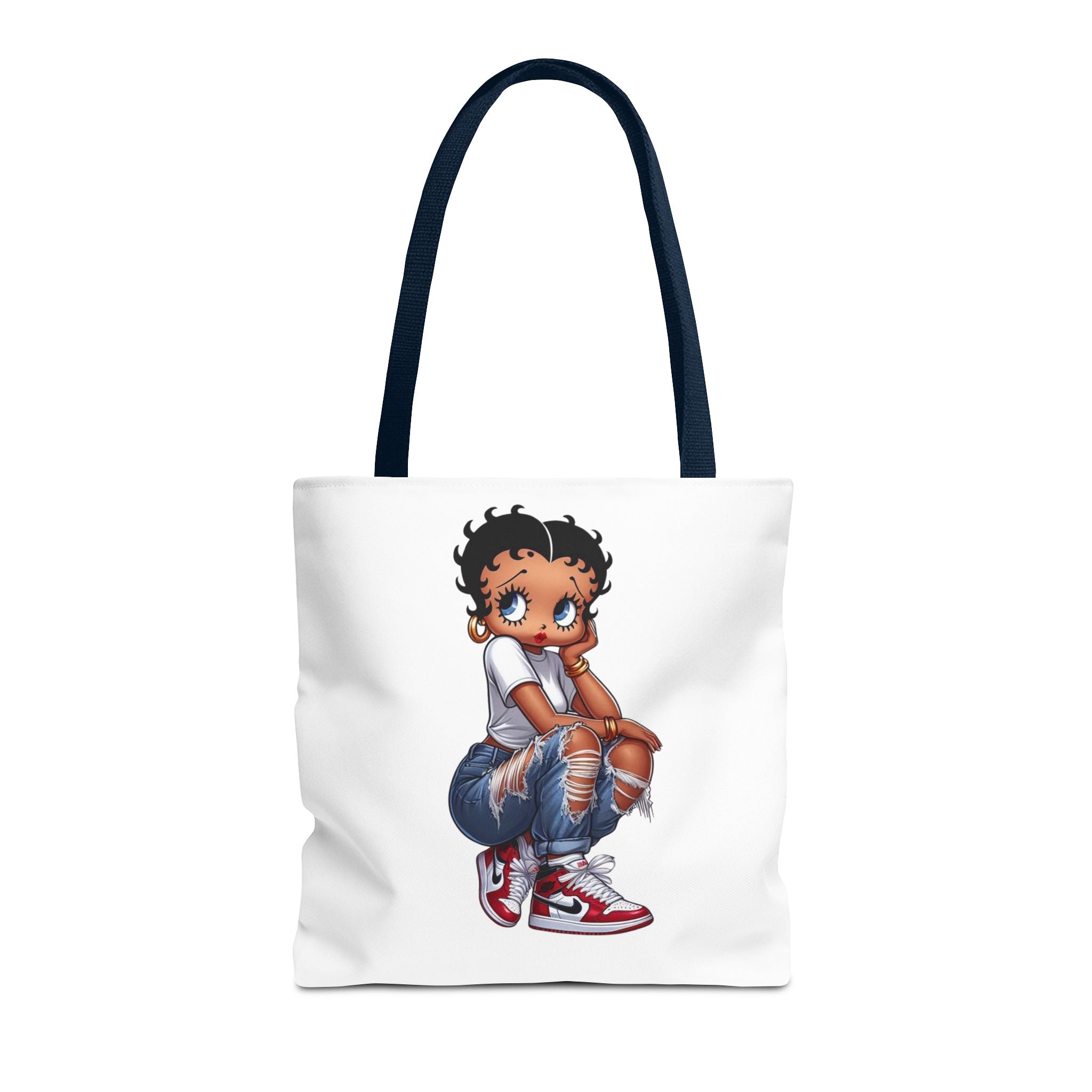 Betty Boop Style Tote Bag — Retro Pin-Up Cartoon Design