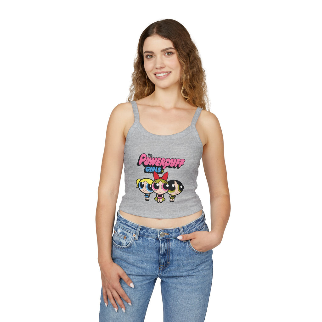 Powerpuff Girls Crop Tank Top — Cute Retro Cartoon Graphic