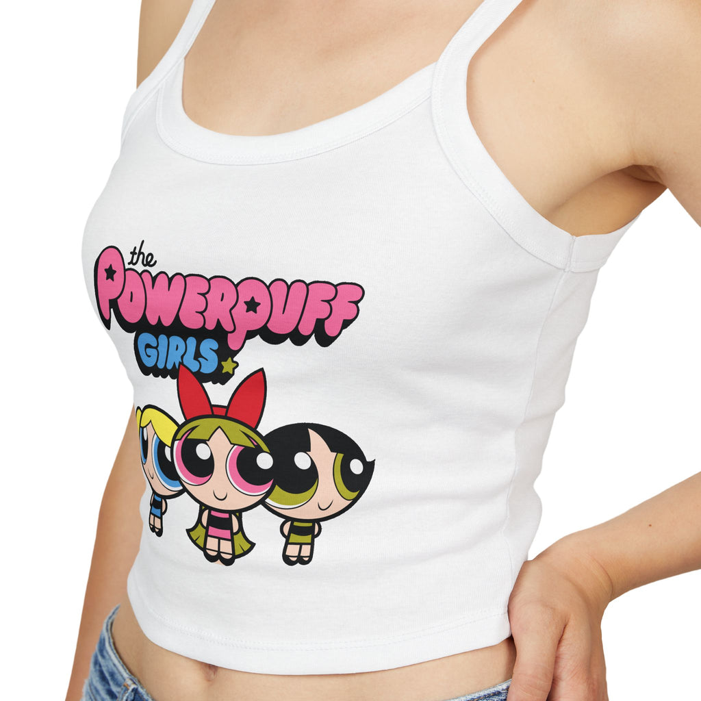 Powerpuff Girls Crop Tank Top — Cute Retro Cartoon Graphic