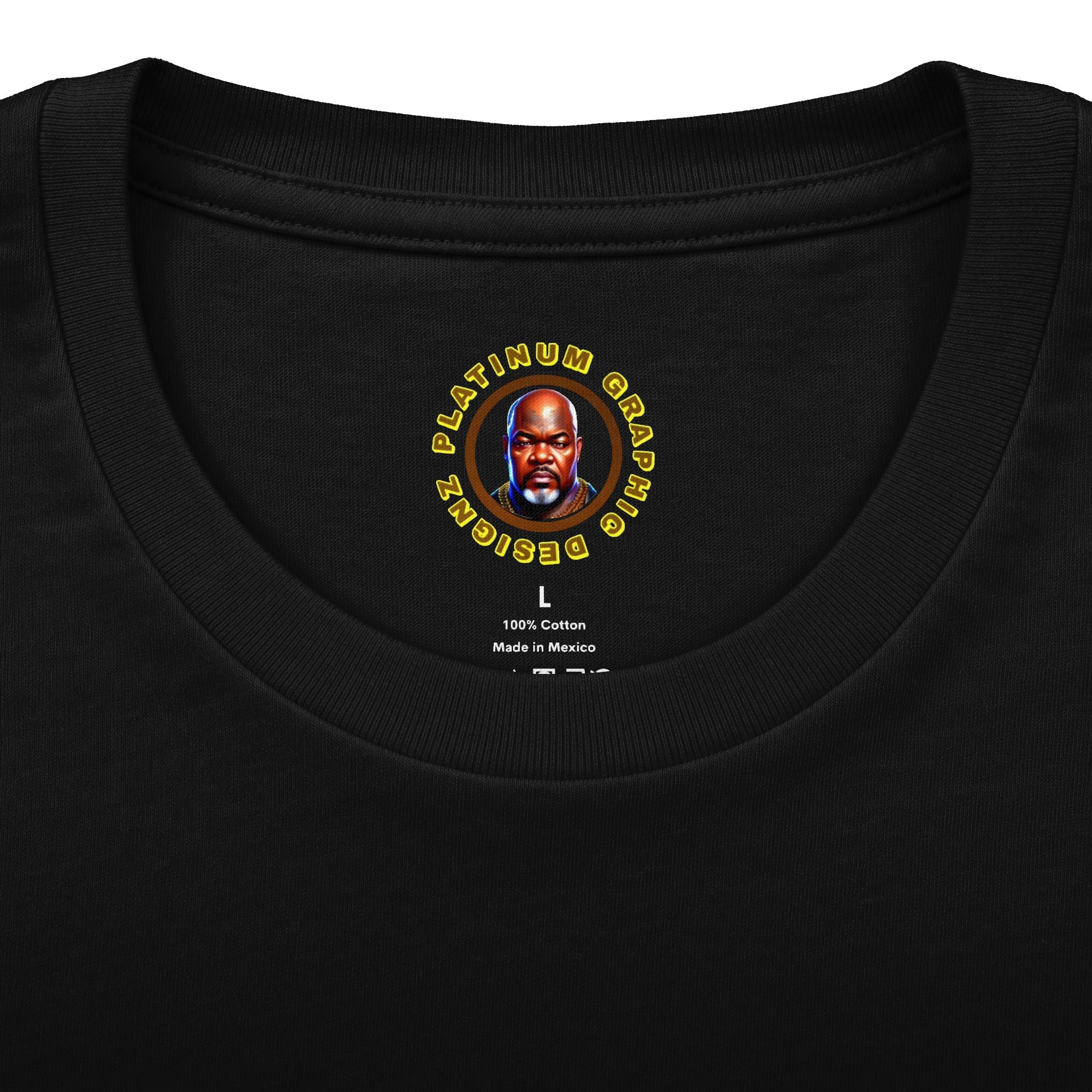 Graphic Tee — Retro Cartoon Character with 'Bitch' Streetwear Design