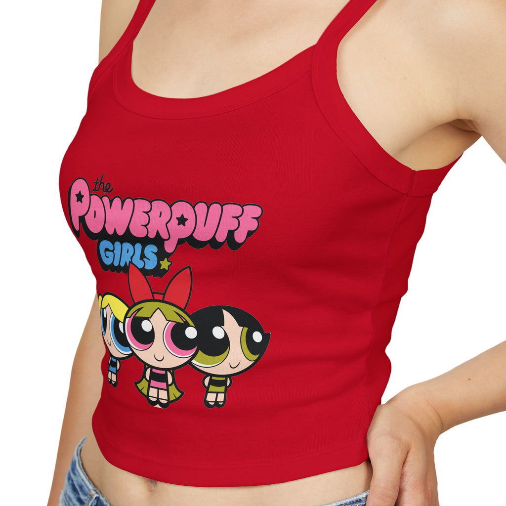 Powerpuff Girls Crop Tank Top — Cute Retro Cartoon Graphic