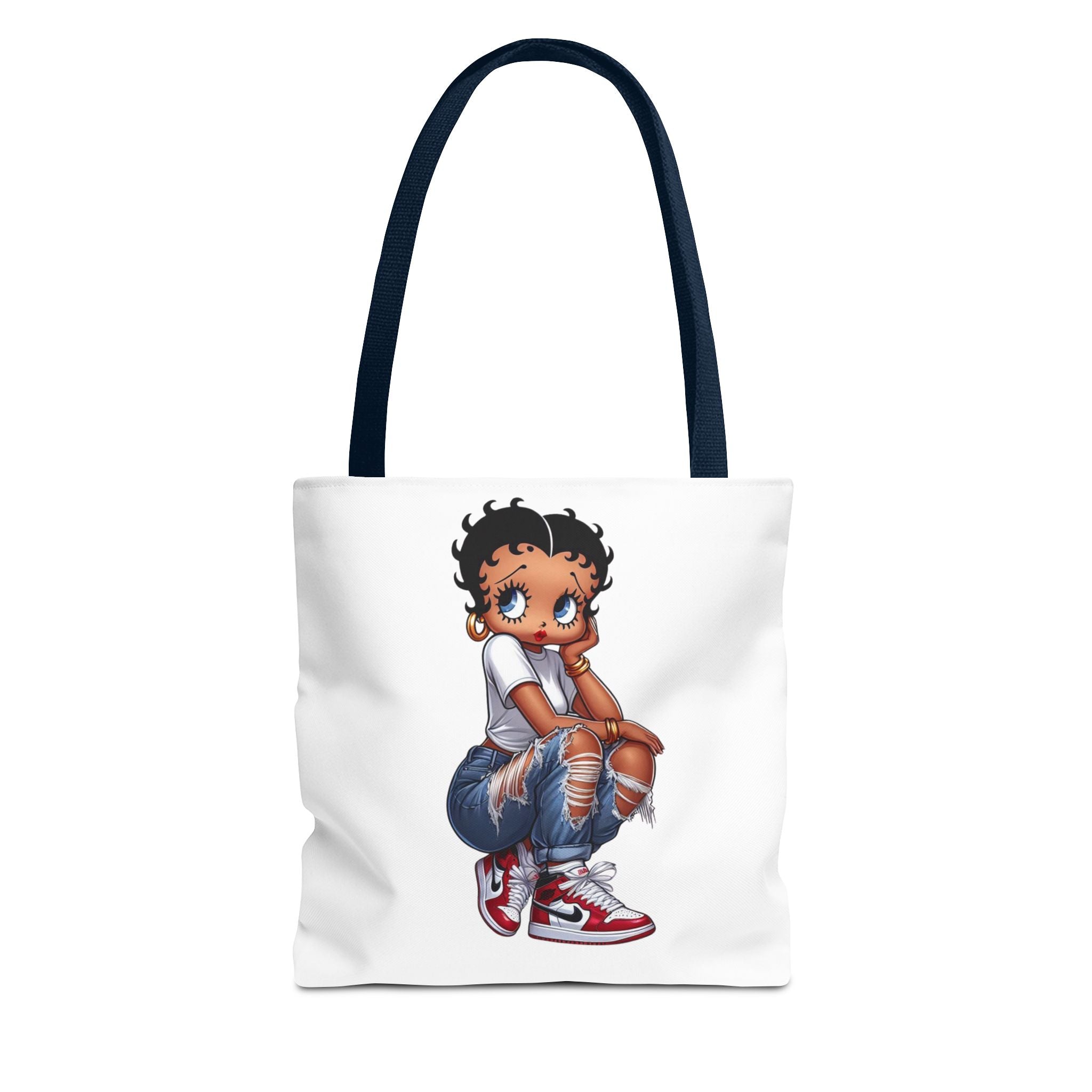 Betty Boop Style Tote Bag — Retro Pin-Up Cartoon Design