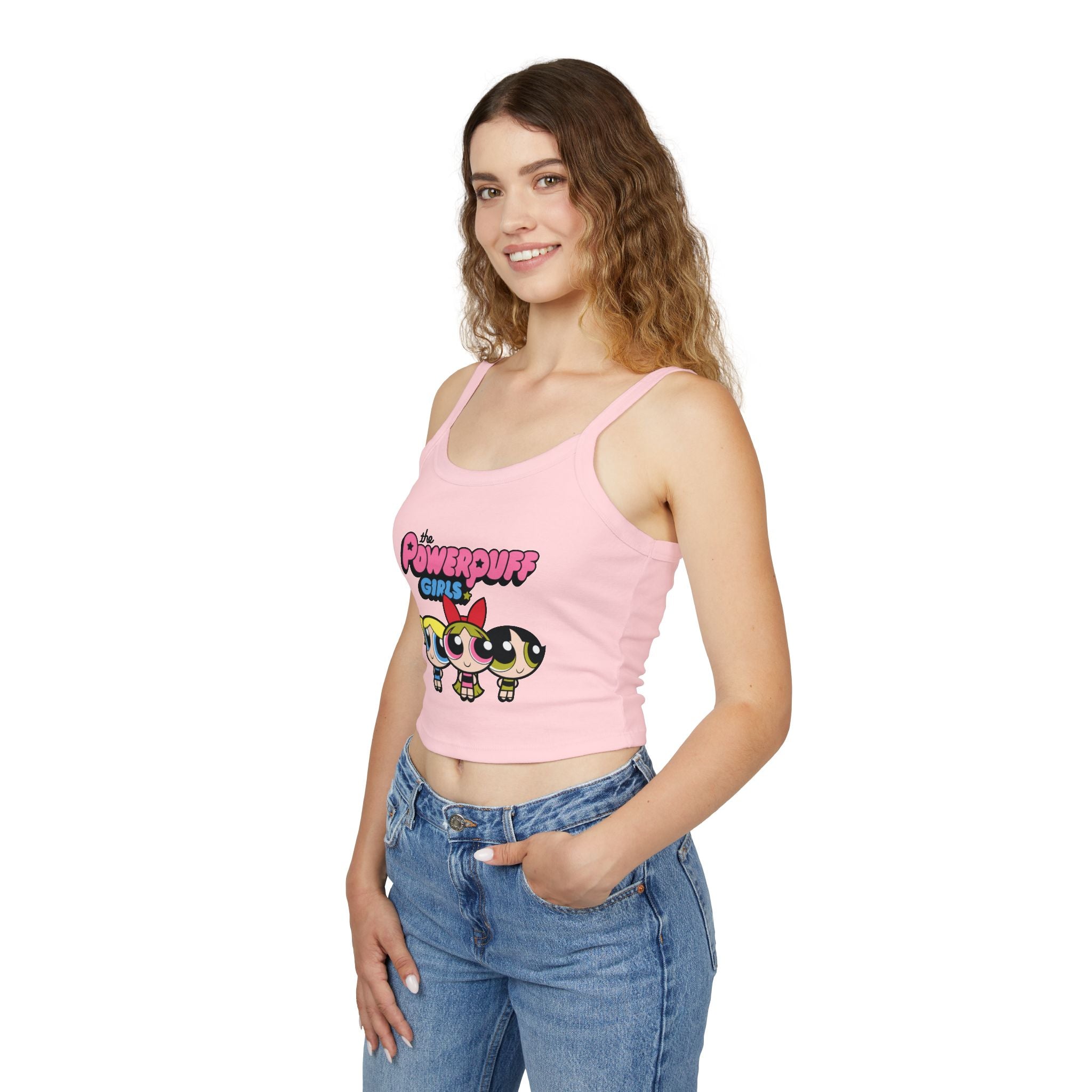 Powerpuff Girls Crop Tank Top — Cute Retro Cartoon Graphic