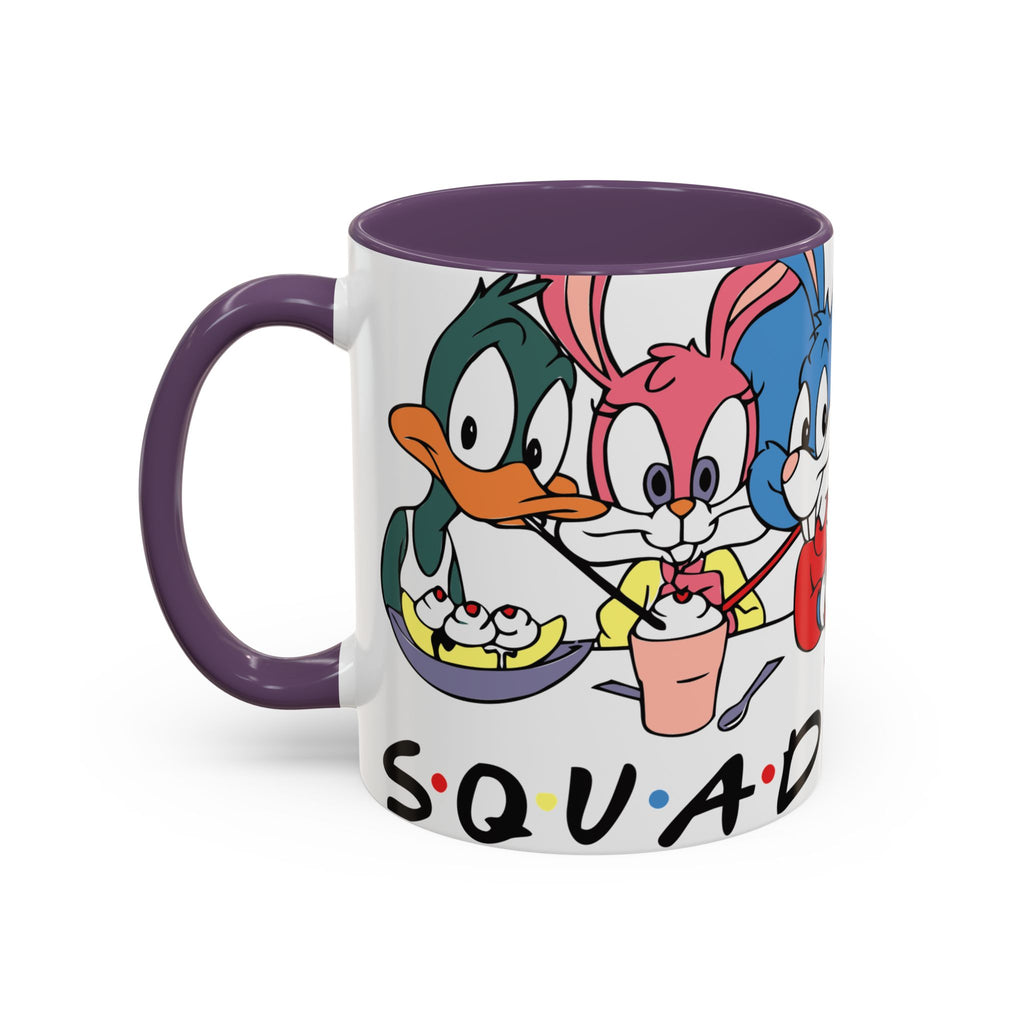 Friends Cartoon Coffee Mug — 'Squad Goals' Accent Ceramic Mug (11/15 oz)