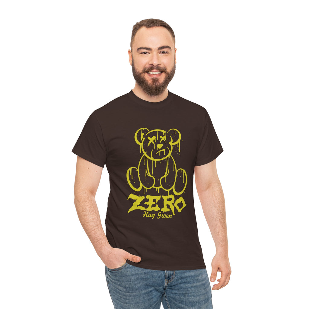 Graphic Tee - Dripping Teddy Bear "ZERO" Streetwear Shirt