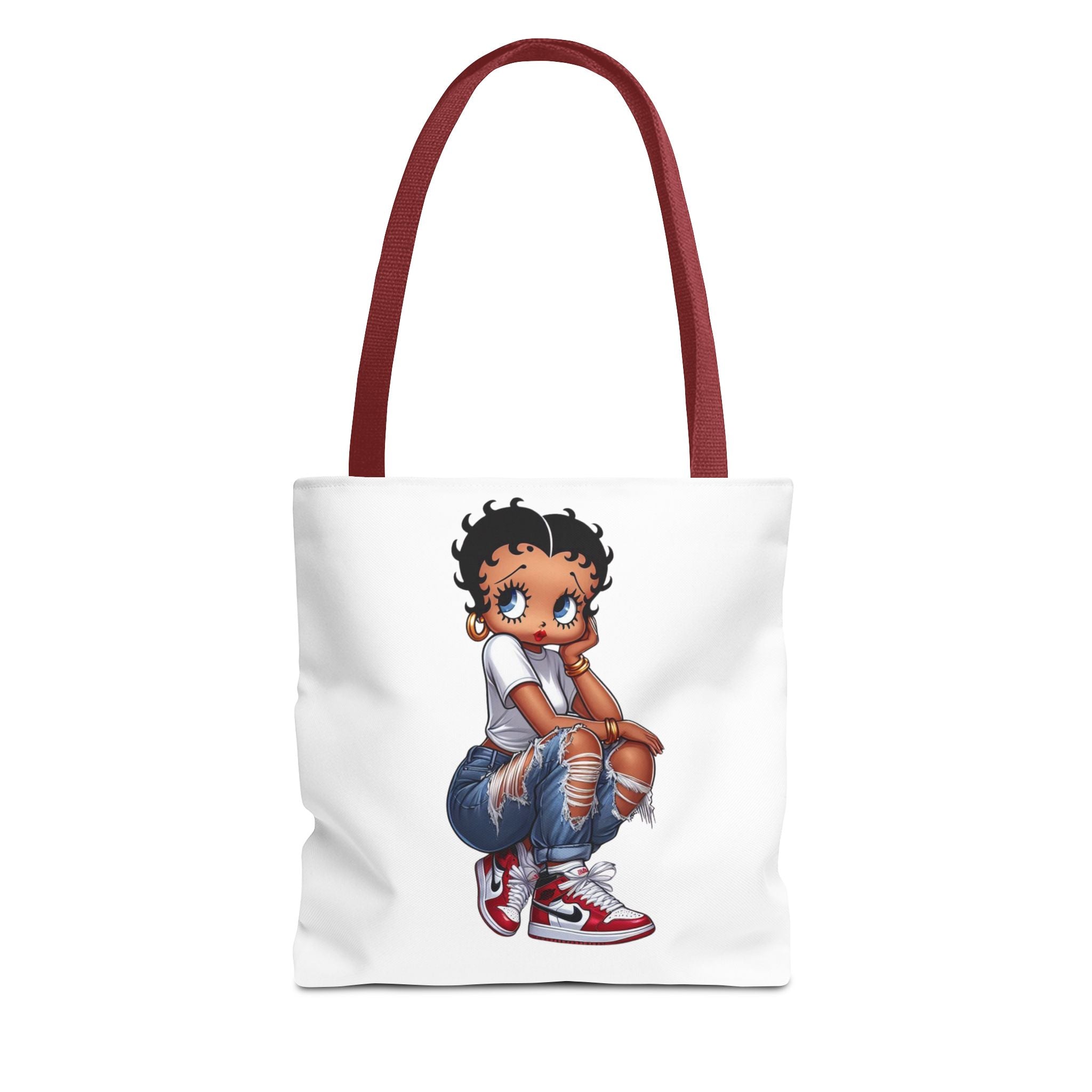 Betty Boop Style Tote Bag — Retro Pin-Up Cartoon Design