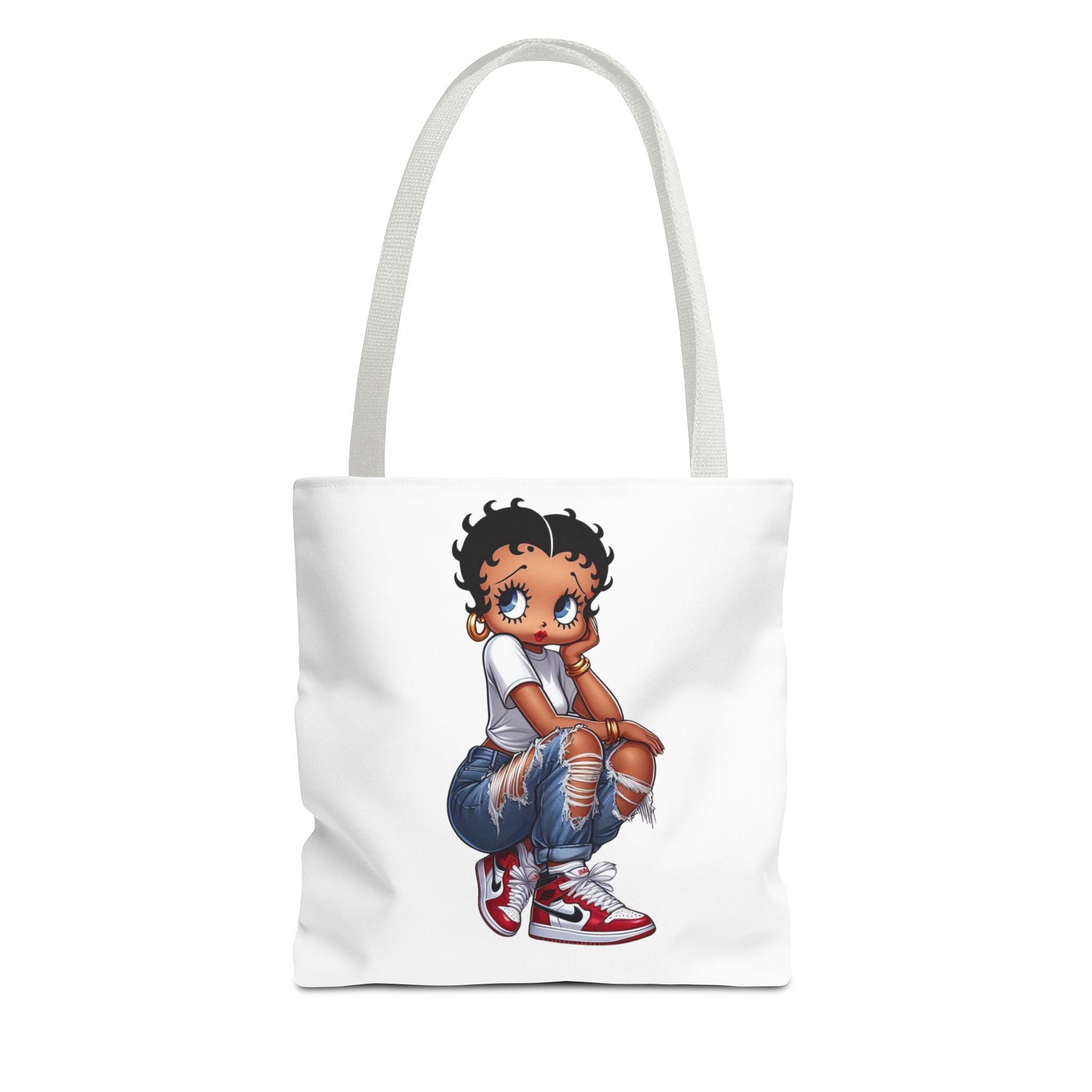 Betty Boop Style Tote Bag — Retro Pin-Up Cartoon Design