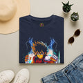 Electric Anime Fighter T-Shirt — Lightning Power Graphic Tee