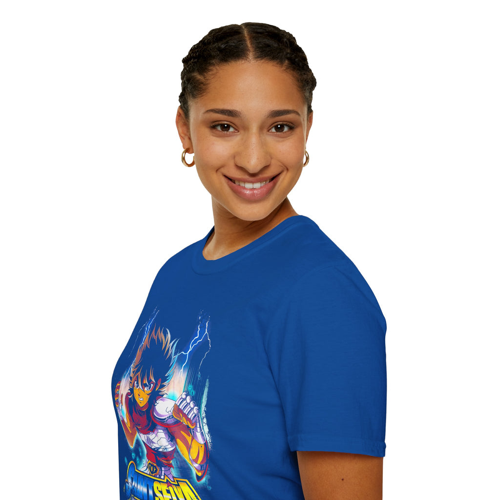 Electric Anime Fighter T-Shirt — Lightning Power Graphic Tee