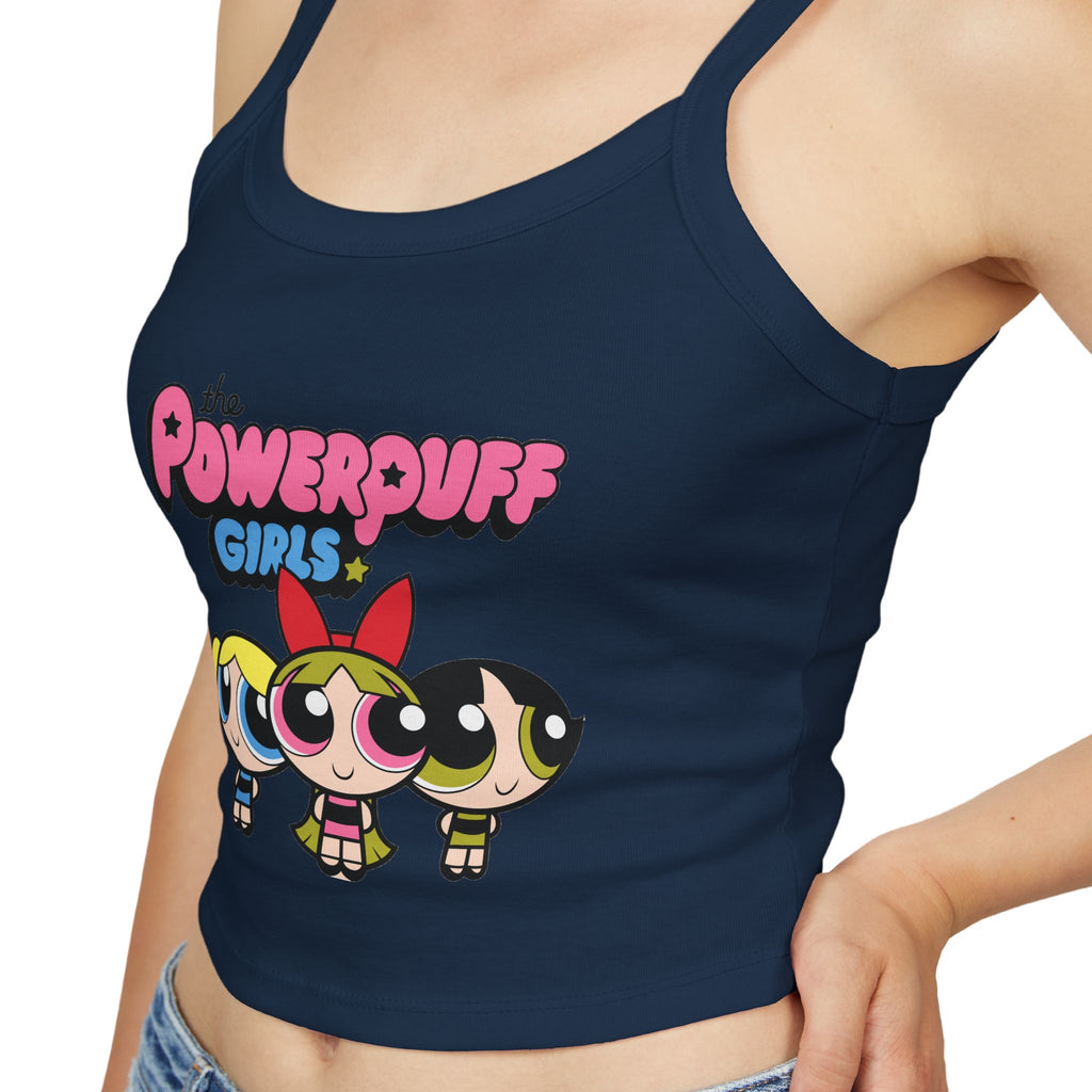 Powerpuff Girls Crop Tank Top — Cute Retro Cartoon Graphic
