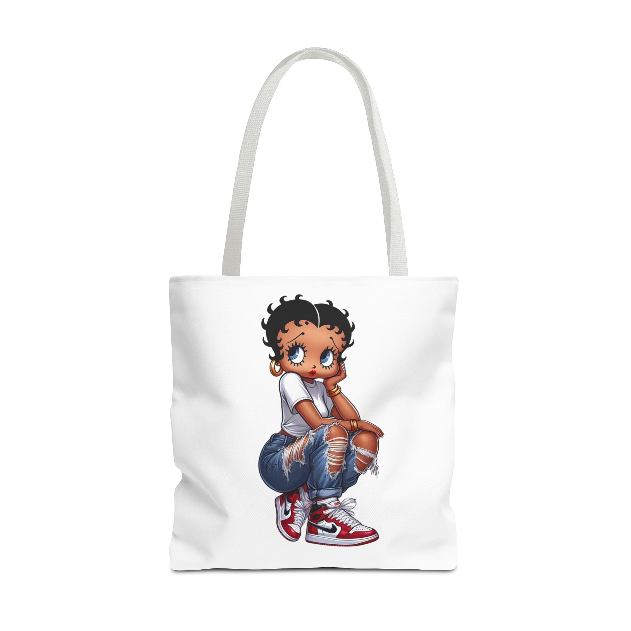 Betty Boop Style Tote Bag — Retro Pin-Up Cartoon Design