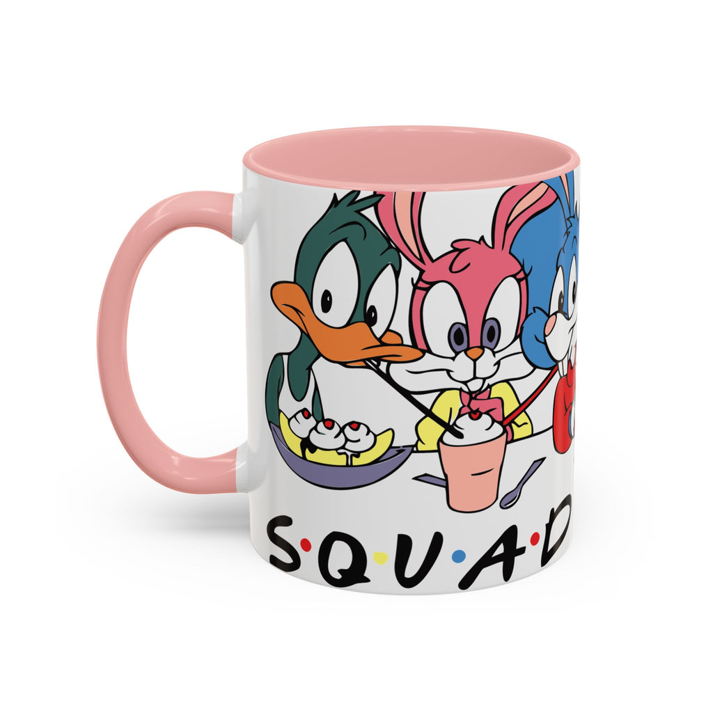 Friends Cartoon Coffee Mug — 'Squad Goals' Accent Ceramic Mug (11/15 oz)