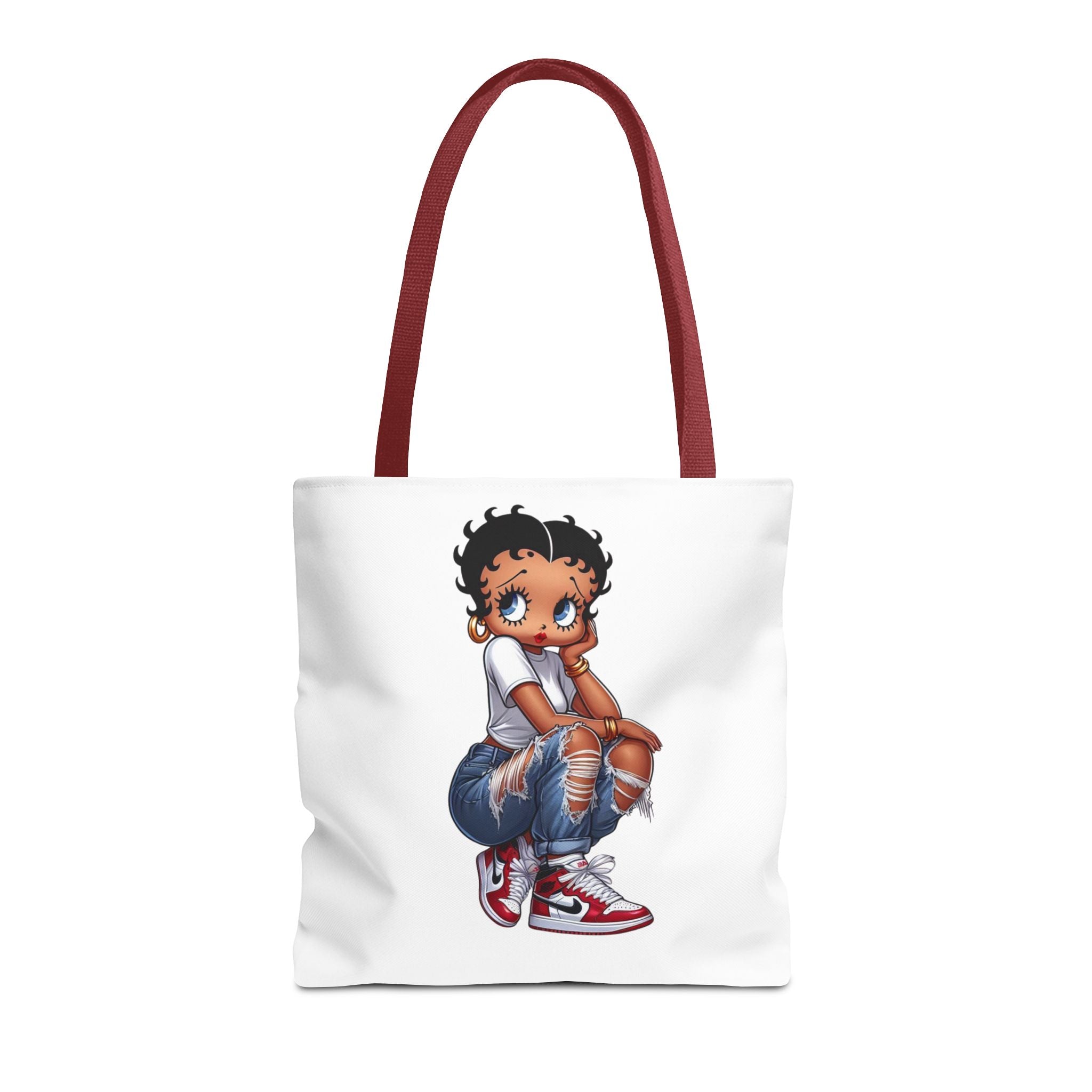Betty Boop Style Tote Bag — Retro Pin-Up Cartoon Design