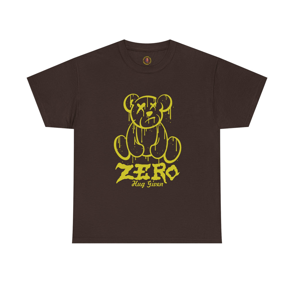 Graphic Tee - Dripping Teddy Bear "ZERO" Streetwear Shirt