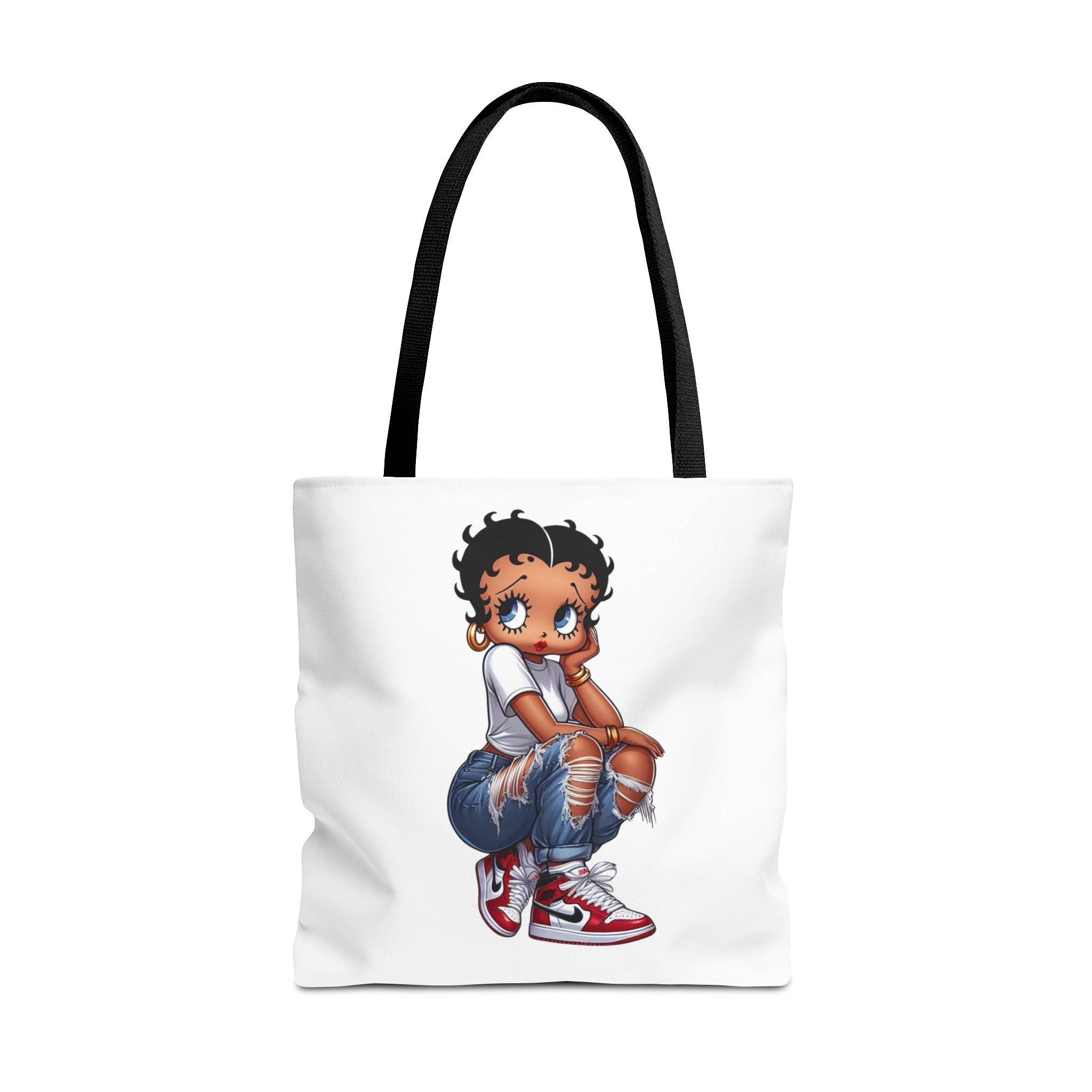 Betty Boop Style Tote Bag — Retro Pin-Up Cartoon Design