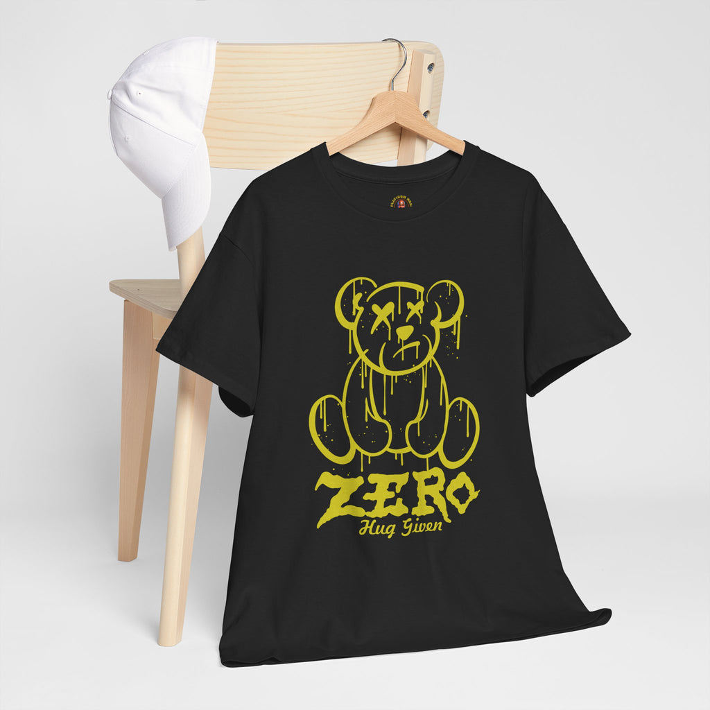 Graphic Tee - Dripping Teddy Bear "ZERO" Streetwear Shirt
