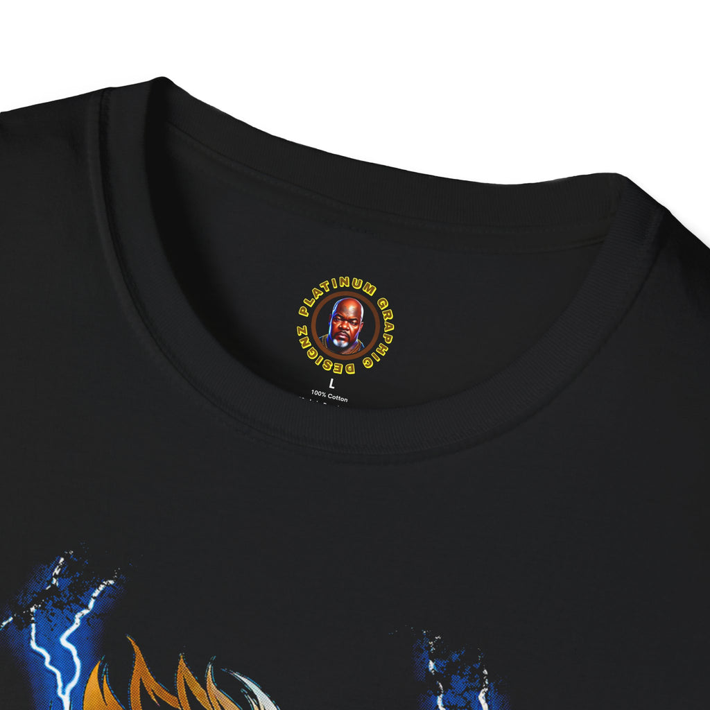 Electric Anime Fighter T-Shirt — Lightning Power Graphic Tee
